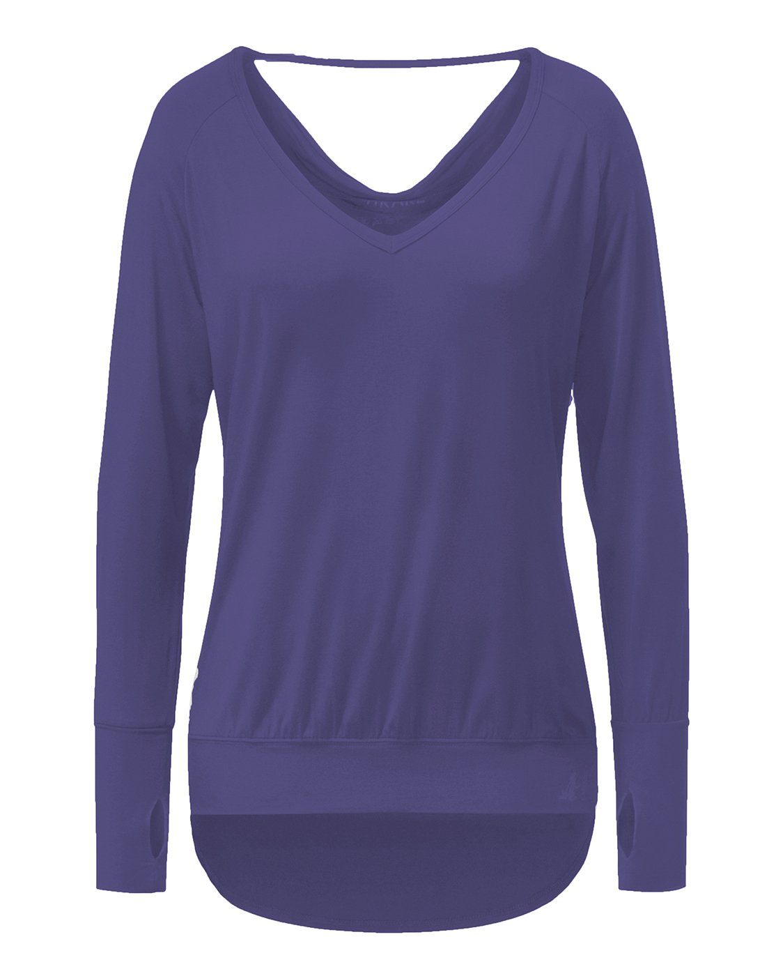 YogaShirt Yoga-Shirt Langärmeliges, gemütliches Yogistar Yoga-Sweatjacke stylisches und Standard) (Standard, 1-tlg., brombeere