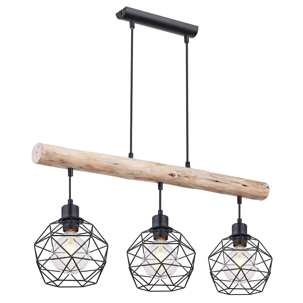 dimmbar Leuchtmittel Holz LED-Leuchte, Hänge Smarte Kaltweiß, etc-shop Lampe Lampe inklusive, Warmweiß, Neutralweiß, Smart Tageslichtweiß, Farbwechsel, Decken Balken