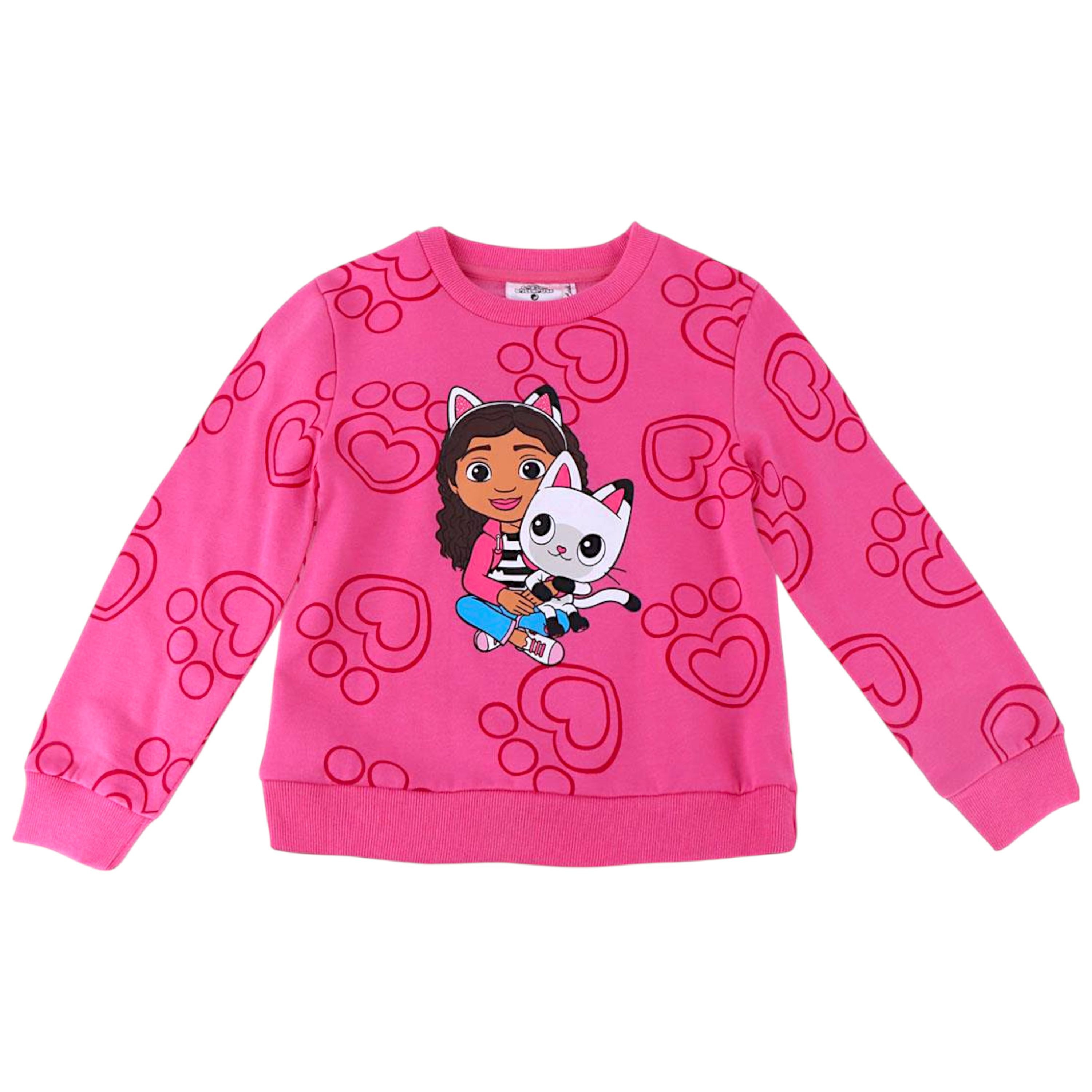 Cerdá Sweatshirt Gabby & Pandy Pfote Kinder Sweat-Pullover Größe 98 - 116 cm