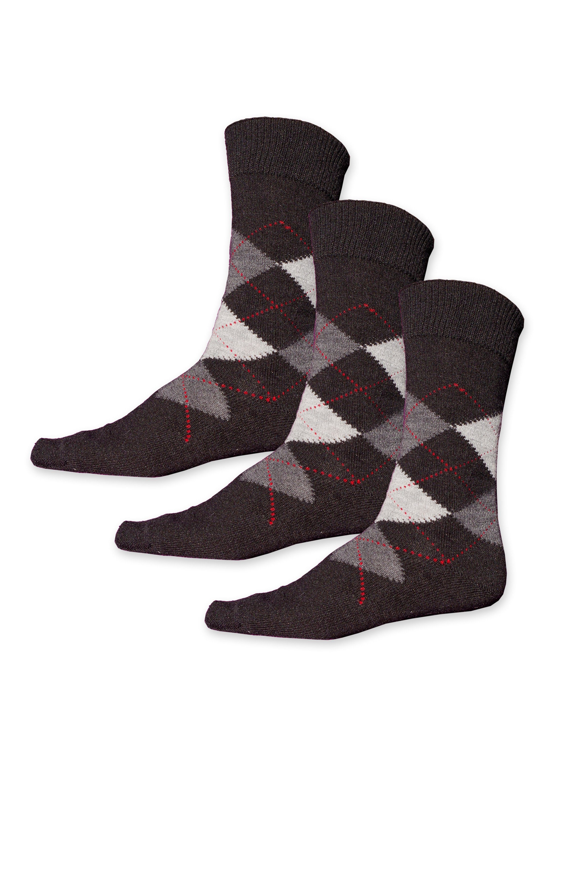 Posh Gear Businesssocken 3 Paar Alpaka Socken Carrosito (3-Paar) 41% Alpakawolle, 34% Polycryl, 25% Nylon schwarz