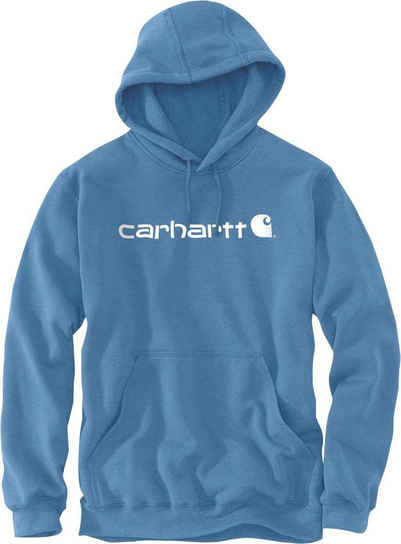 Carhartt Kapuzensweatshirt »Logo Sweatshirt« hellblau/weiß