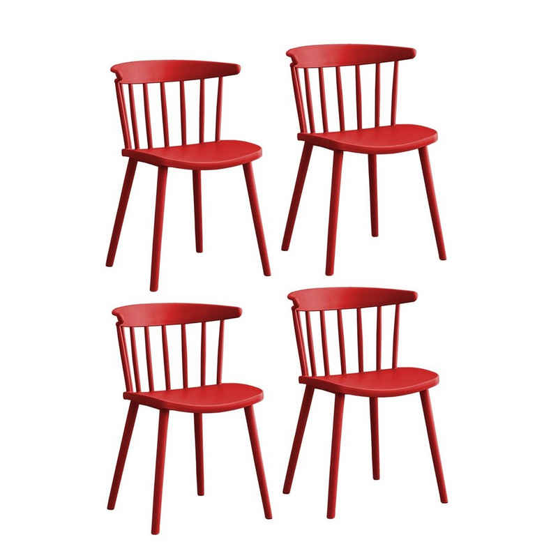 HTI-Living Küchenstuhl Stuhl Tovik 4er-Set (Set, 4 St), Küchenstuhl Esszimmerstuhl Kunststoffstuhl Bistrostuhl