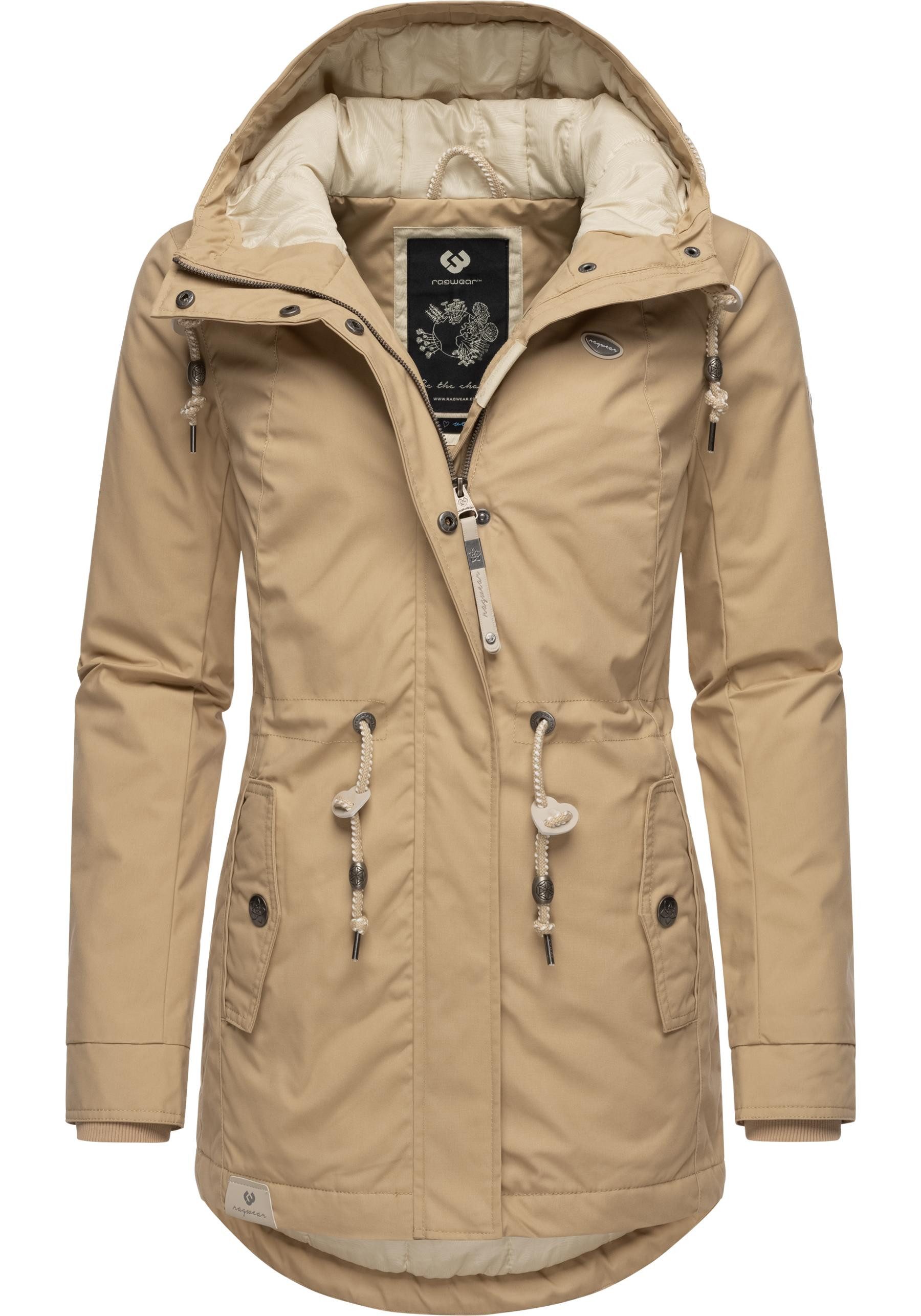 Ragwear Winterjacke Monadis Black Label stylischer Winterparka für die kalte Jahreszeit