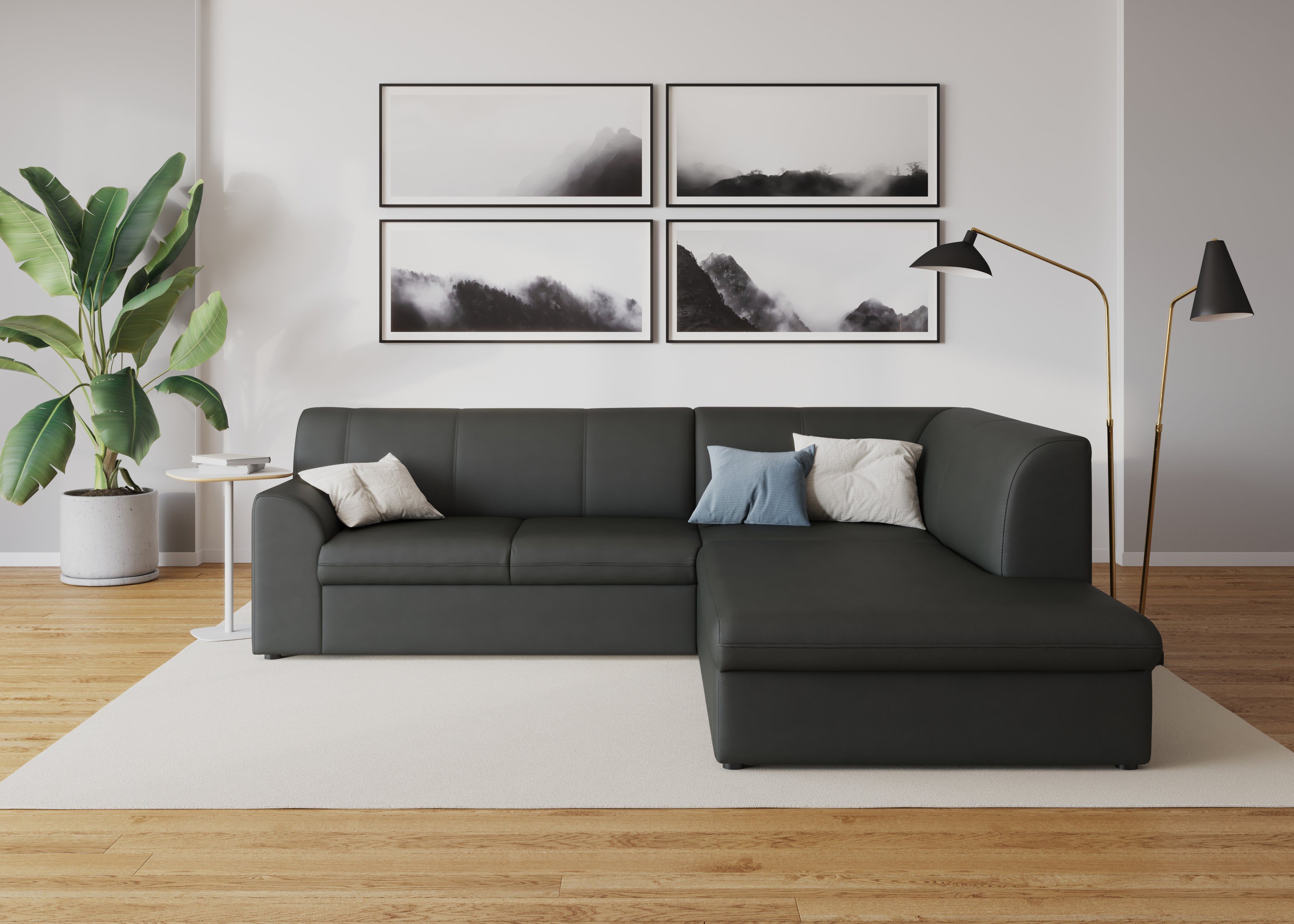 DOMO collection Ecksofa "Topper zeitlos elegant, kompakte Stellmaße, OTTOs günstig online kaufen