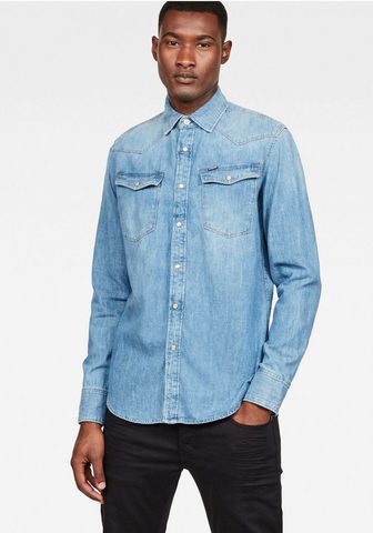 G-STAR RAW Рубашка джинсовая »3301 узкий sh...