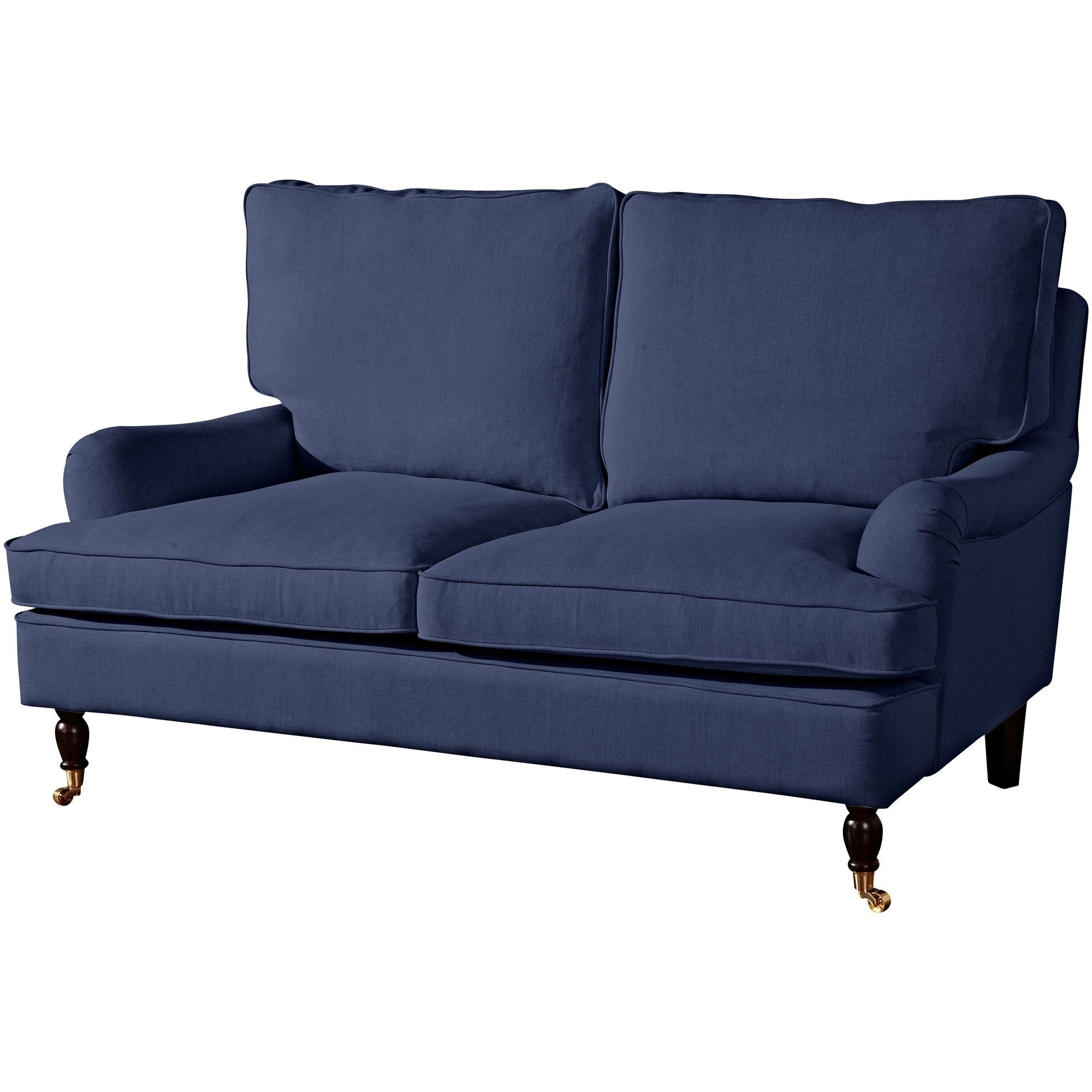 58 aufm Kessel Sofa Sofa 2-Sitzer Kathi Bezug Flachgewebe (Leinenoptik, Sparpreis inkl. Kostenlosem Versand 1 Teile, hochwertig verarbeitet,bequemer Sitz