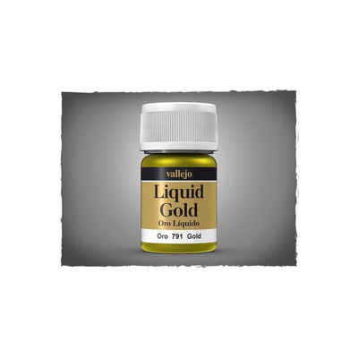 Vallejo Acrylfarbe VAL-70.791 - Flüssigmetall - Gold, 35 ml