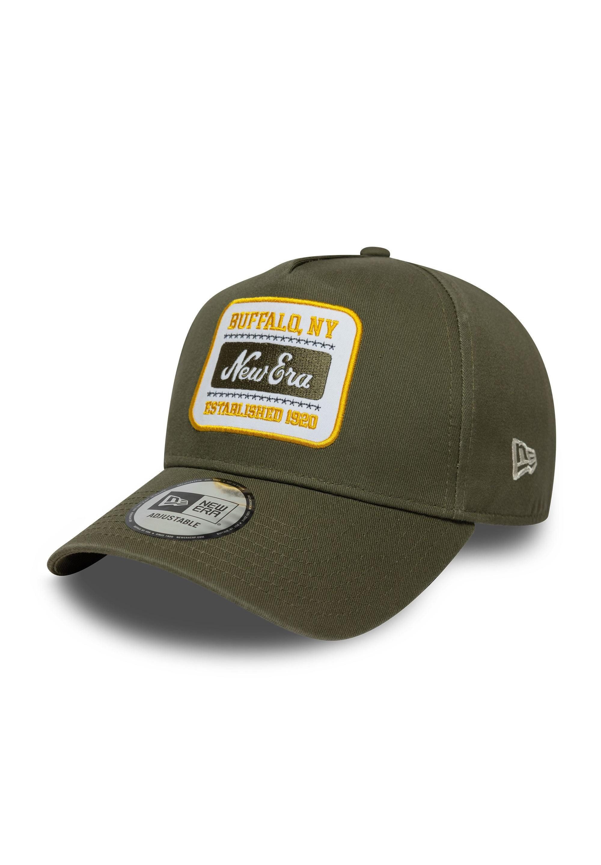 Baseball Cap Washed Patch E-Frame Cap New Era Grün