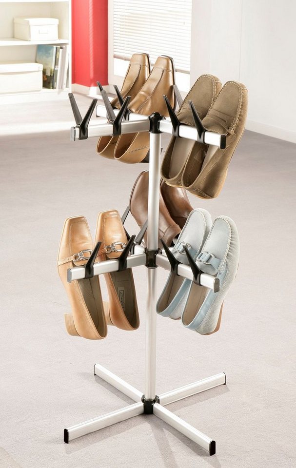 Ruco Schuhregal, Aluminium/Kunststoff, für 16 Paar Schuhe