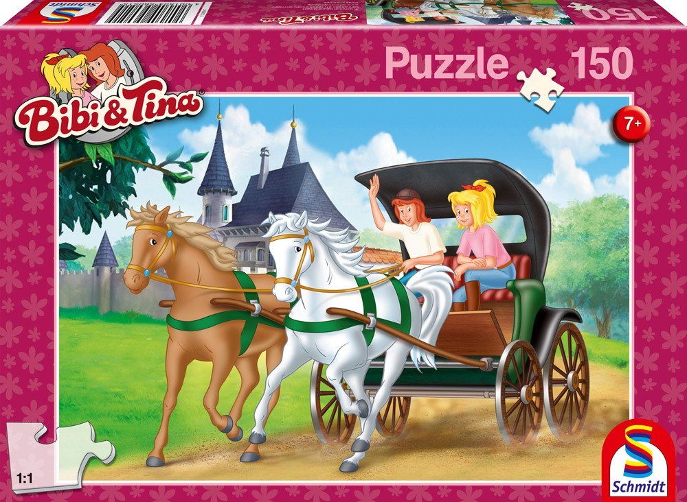 Schmidt Spiele Puzzle 150 Teile Schmidt Spiele Kinder Puzzle Bibi & Tina Kutschfahrt 56051, 150 Puzzleteile