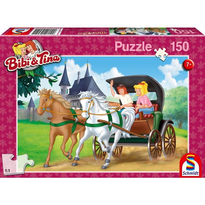 Schmidt Spiele GmbH Puzzle 150 Teile Schmidt Spiele Kinder Puzzle Bibi & Tina Kutschfahrt 56051 150 Puzzleteile