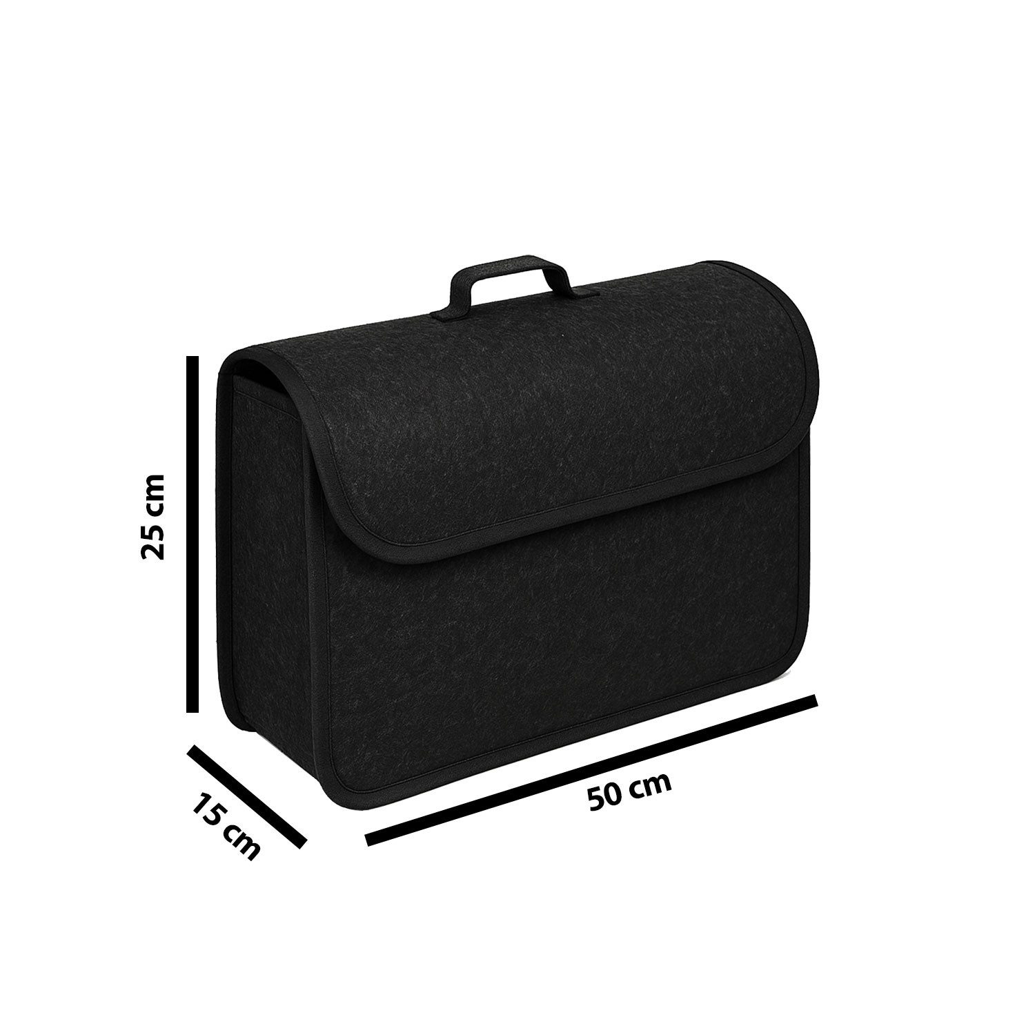 Jungengel Aufbewahrungsbox Auto-Kofferraumtasche mit Klettverschluss, Klettverschluss, Faltbar, Zwei Farboptionen, Teppichstoff, Tragegriff – Bild 4 von 5