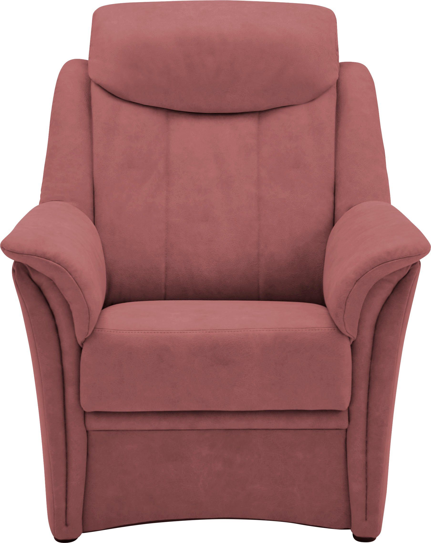 VILLA BECK Kopfteilverstellung, (Set, in Sitzhöhe Polstergarnitur 3-Sitzer Sessel 49 3-tlg), cm, Lugano, 2x und
