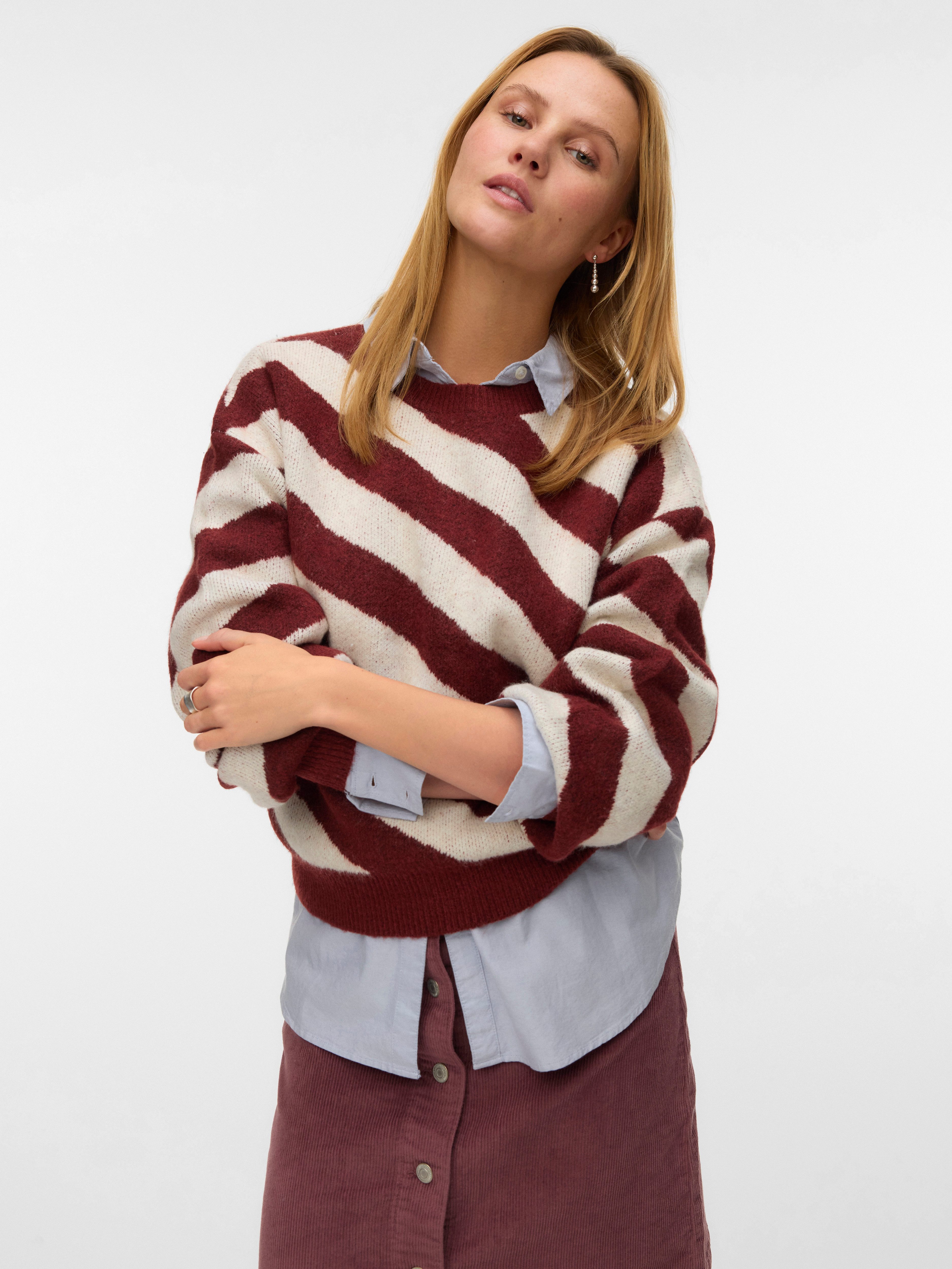 Vero Moda Rundhalspullover VMLARA LS O-NECK günstig online kaufen