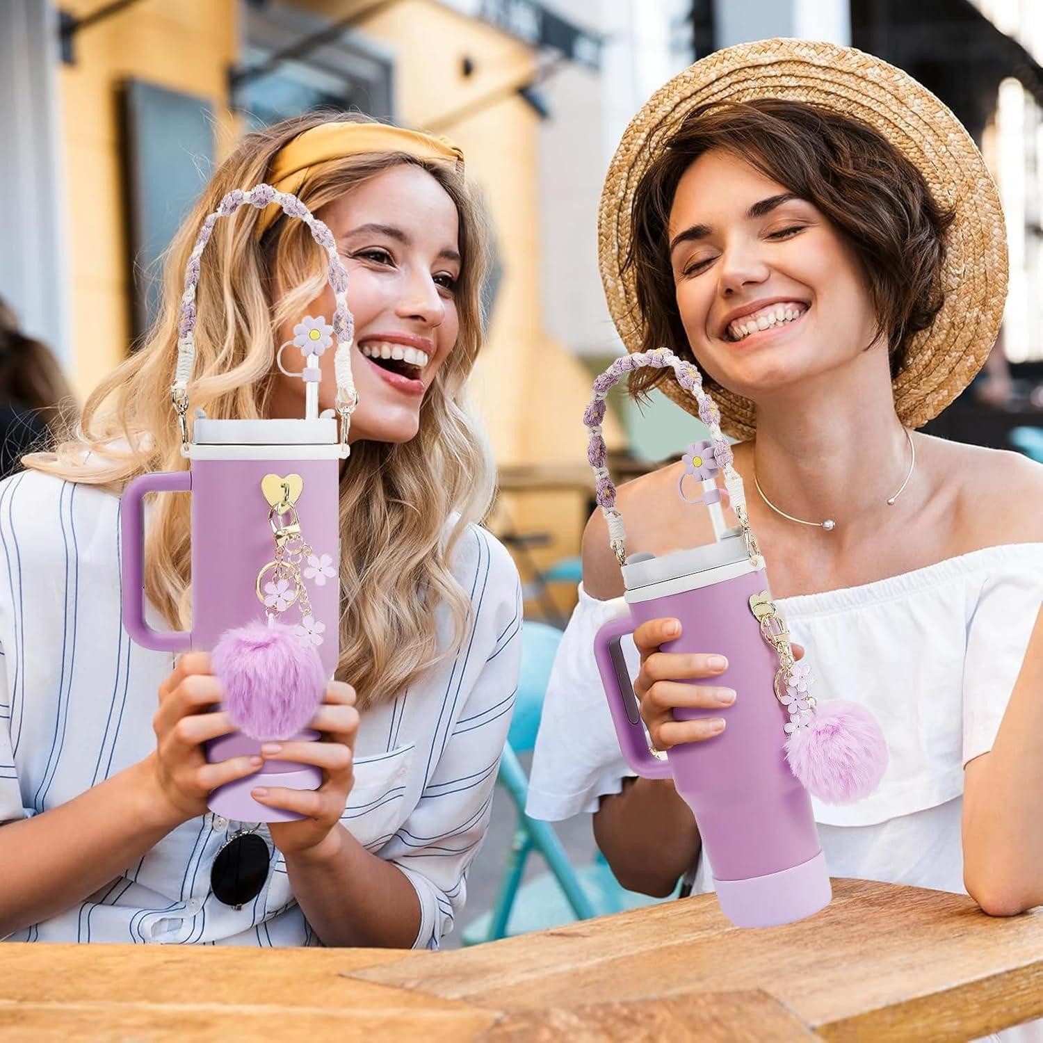 LuxusKollektion Tumbler-Glas Stanley Cup Zubehör Set Strohhalm Abdeckung Silikon Stiefel 800-1100ml