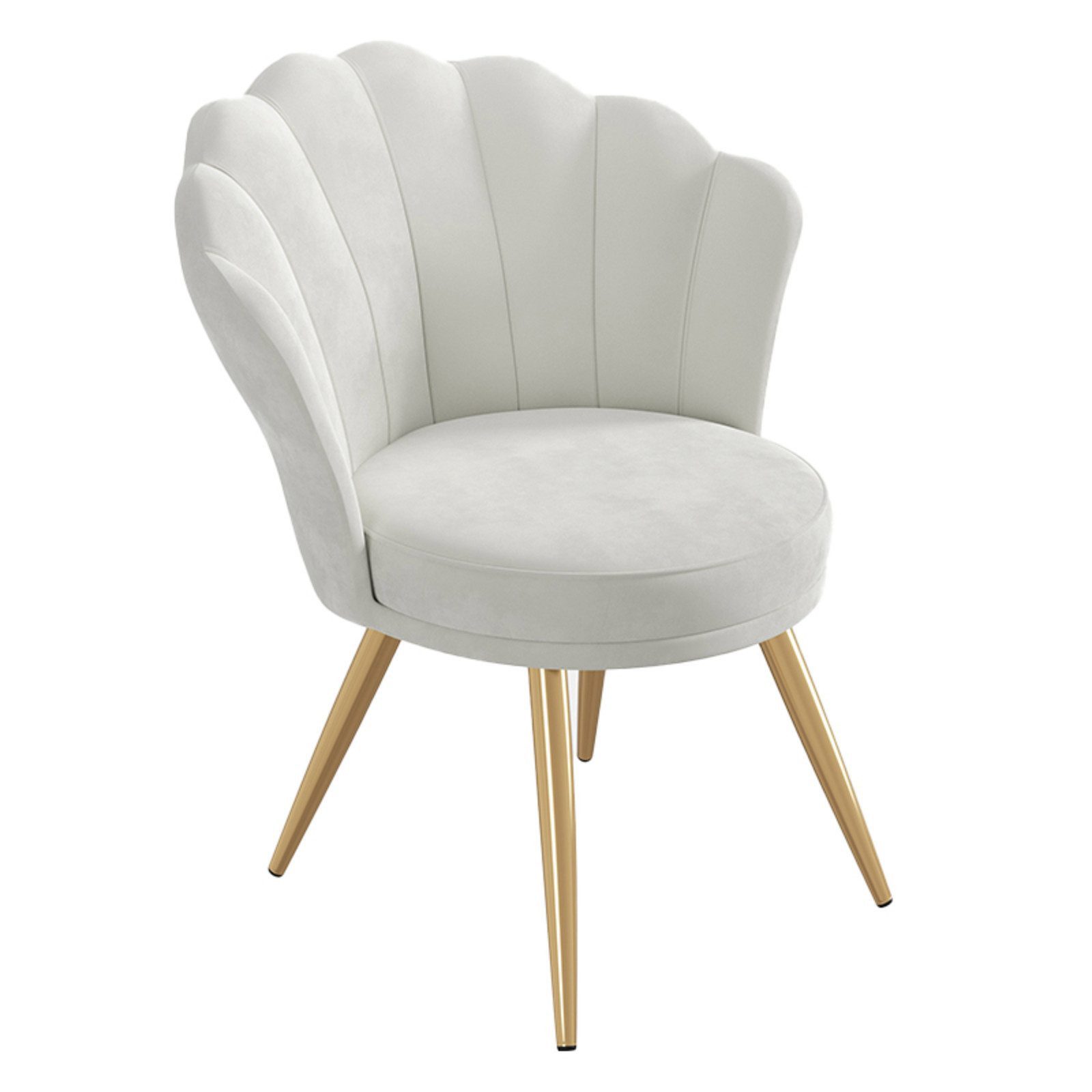 HawthyHome Esszimmerstuhl Samtgepolsterter Stuhl mit Rückenlehne, Armlehnen günstig online kaufen