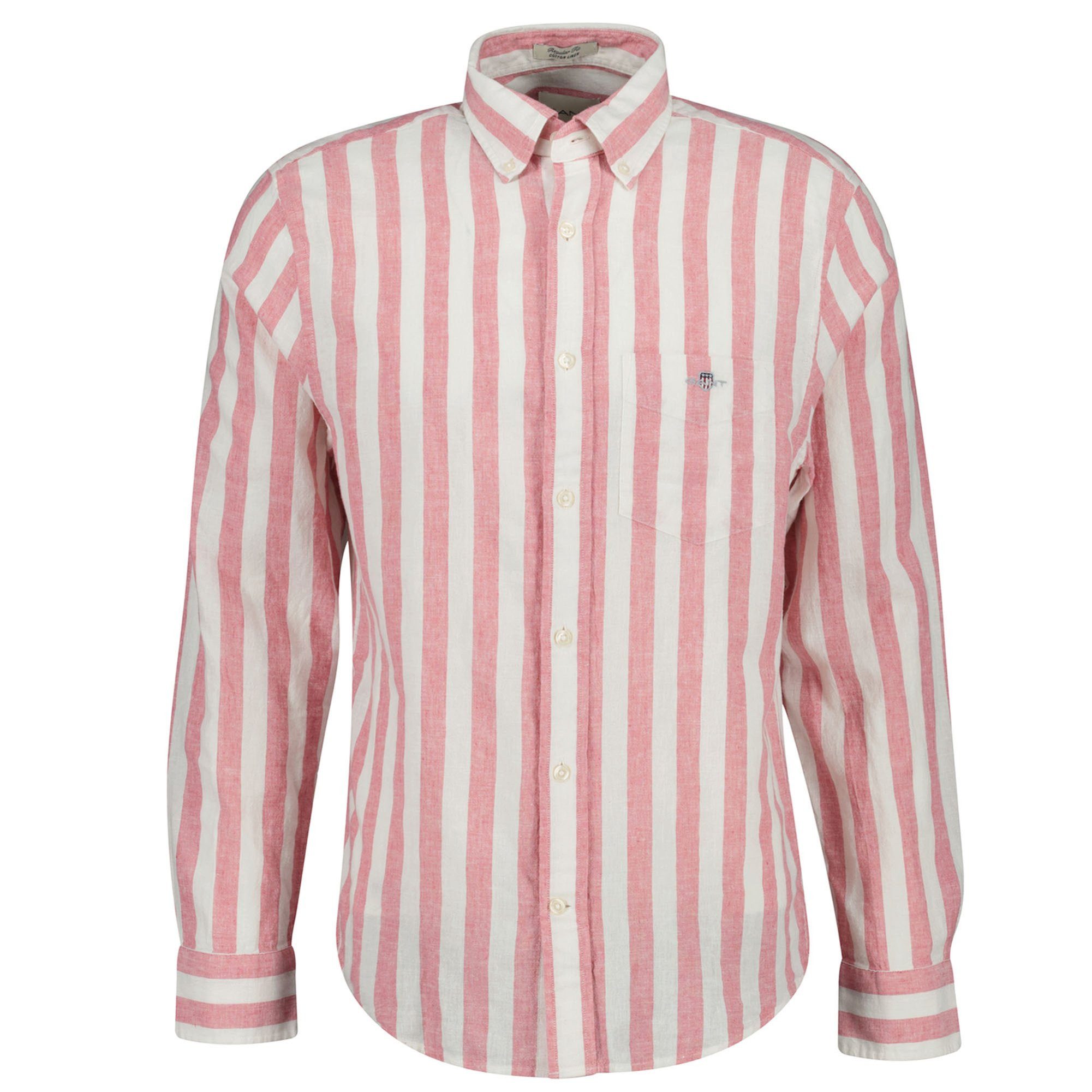 Gant Businesshemd Herren Hemd 1er Pack Leinen