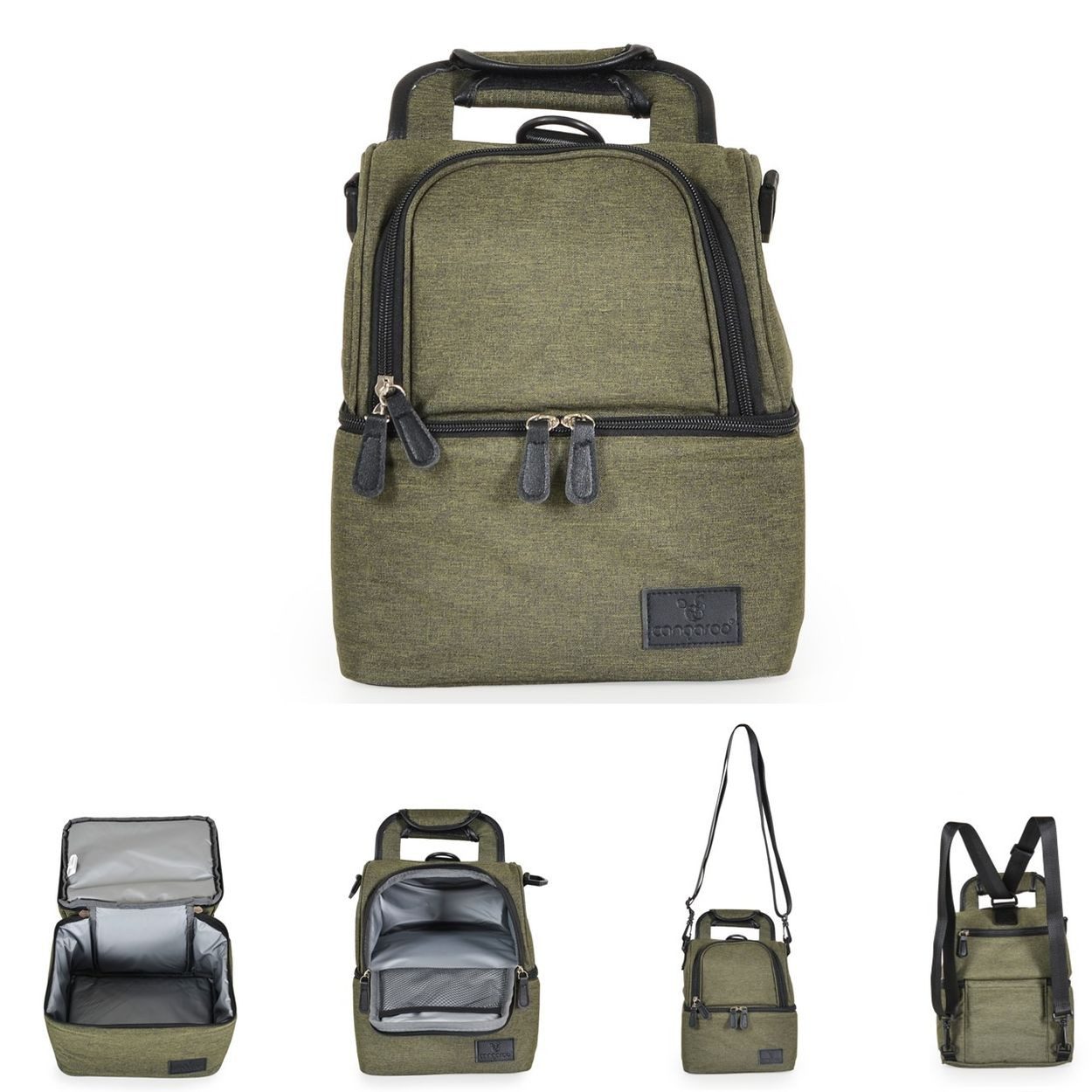 Cangaroo Wickeltasche Aurora (1-tlg), Reißverschluss, griff, Thermobox, Tragegriff, leicht zu reinigen