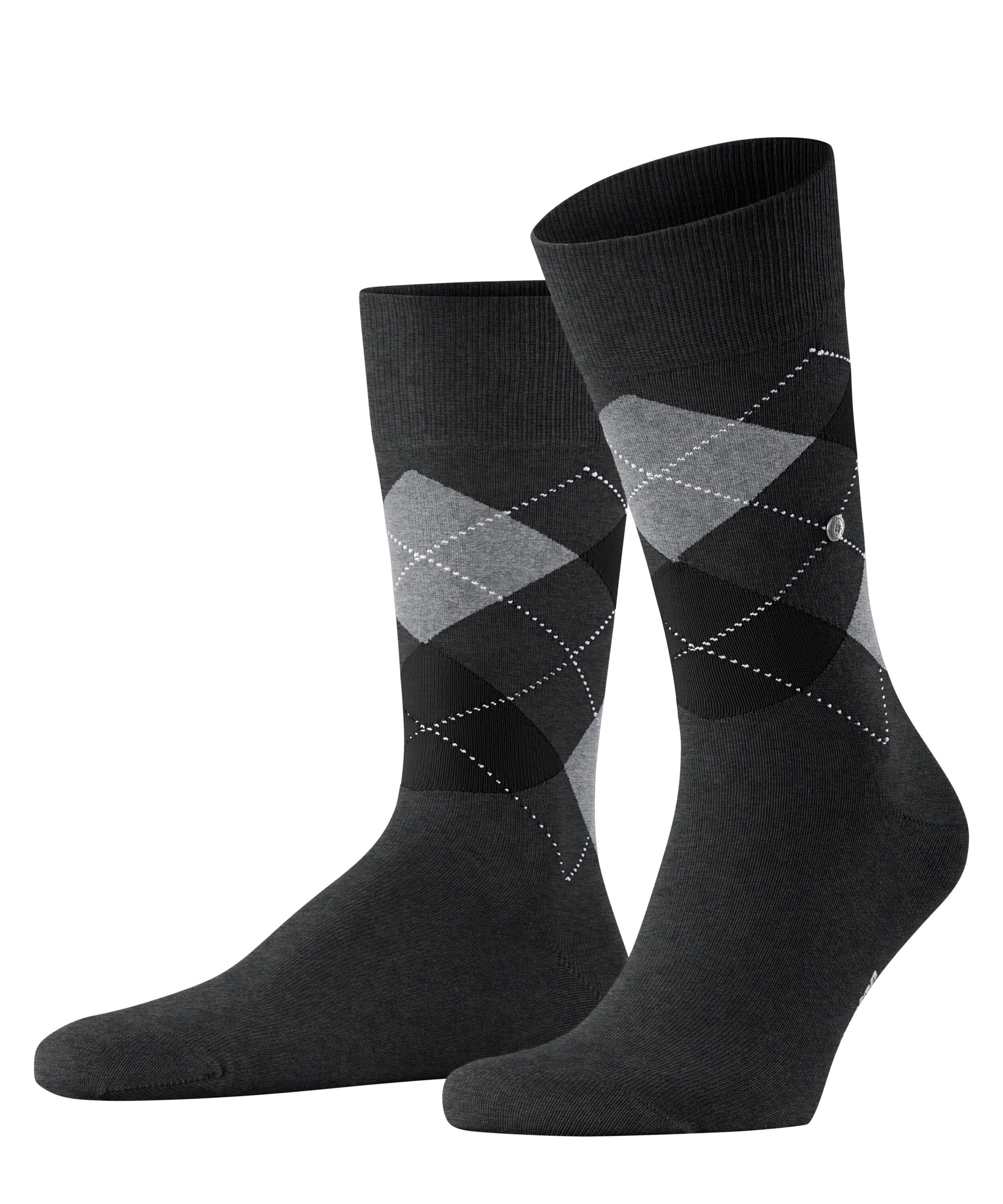Burlington Socken King Einheitsgröße 40-46, Argyle-Muster, Burlington-Clip