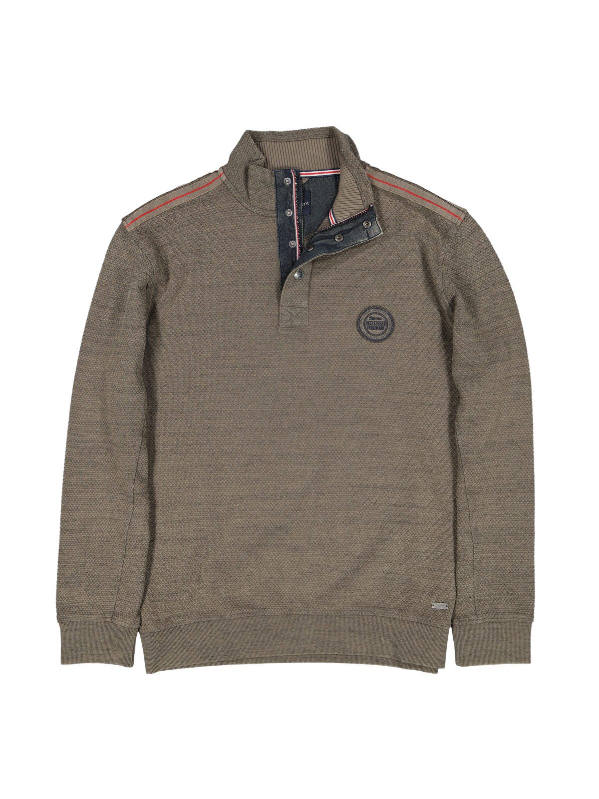 Engbers Sweatshirt engbers Herren Sweatshirt Stehbund, Dunkelbraun