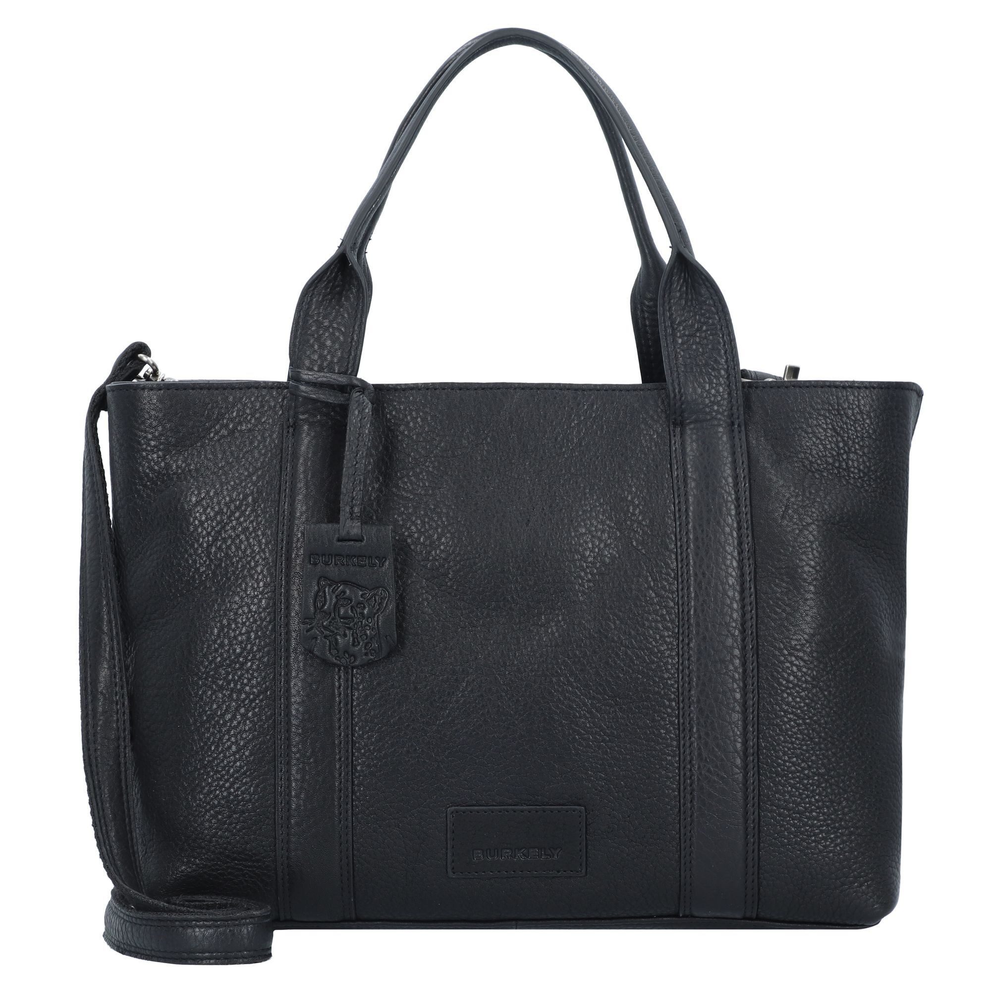 Burkely Henkeltasche Soft Skylar Leder Ausstattungen Handyfach ReiBverschlussfach