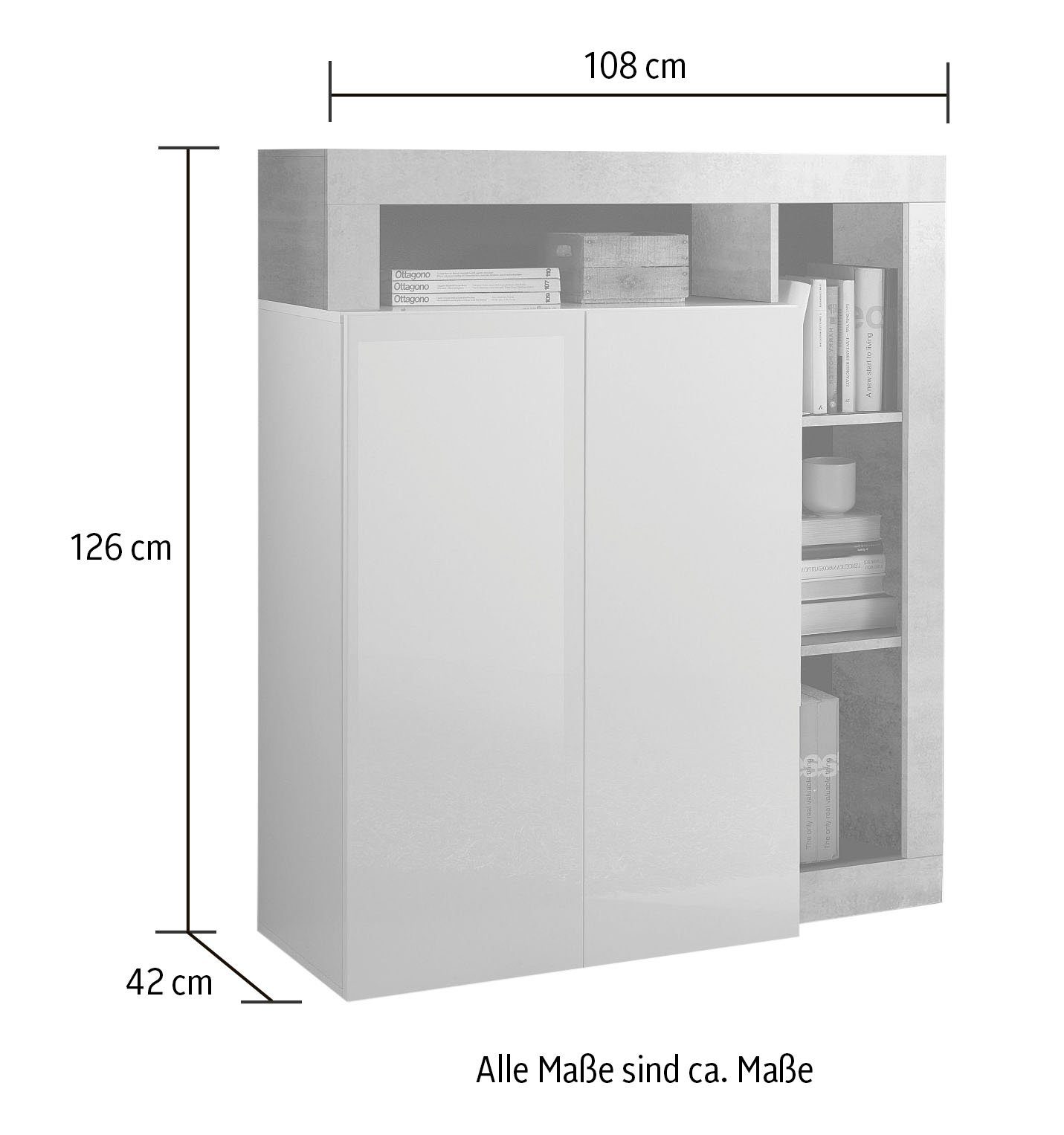 INOSIGN Wohnwand Hamburg, (4-St)