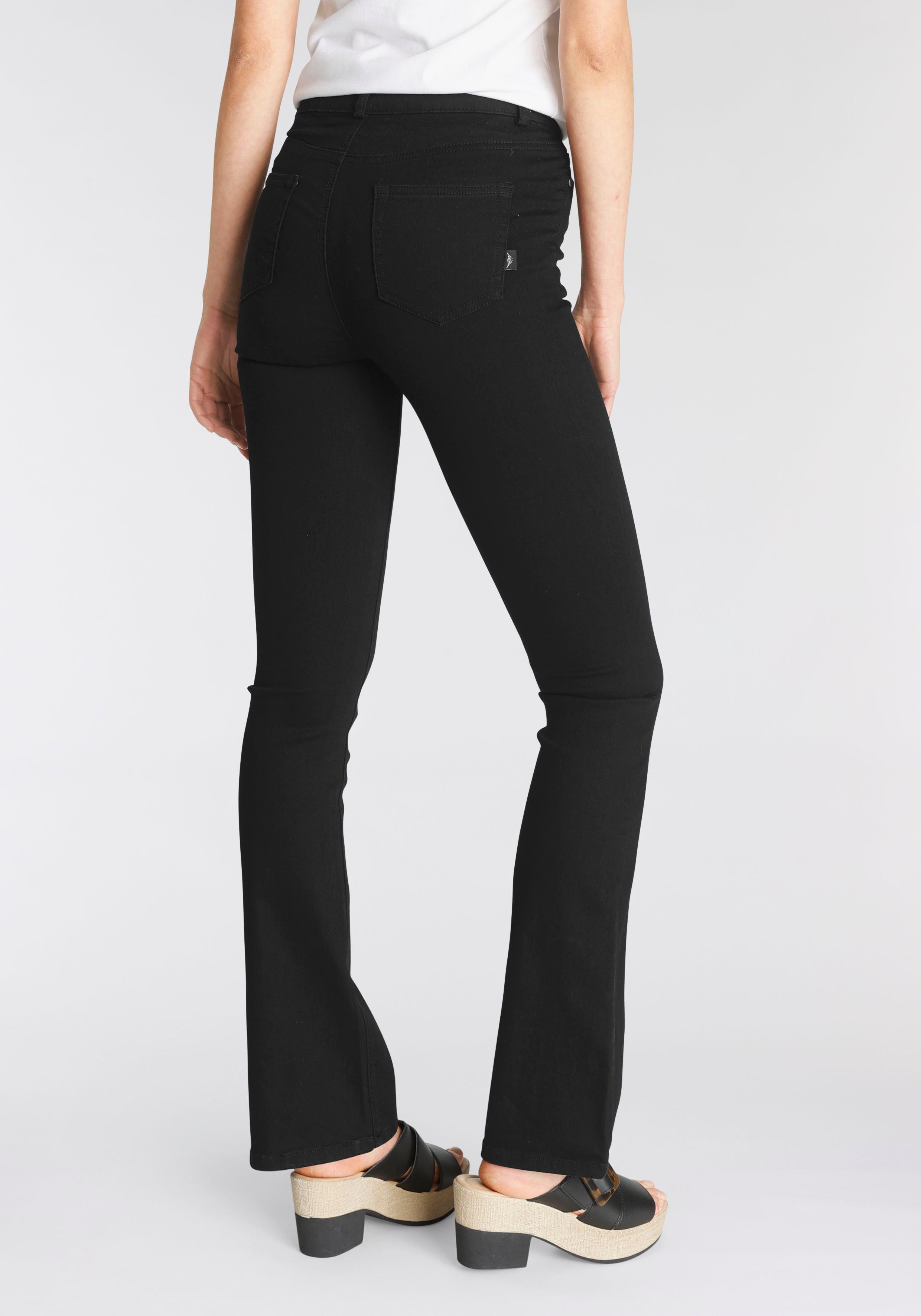 Arizona Bootcut-Jeans Ultra Stretch hohe Leibhöhe, ausgestellte Beinform günstig online kaufen