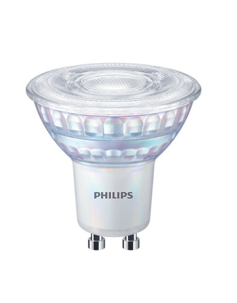 Philips LED-Leuchtmittel Philips LED GU10 2.6W=35W Glas Reflektor WarmGlow 2200K-2700K DIMMBAR, GU10, Warmweiß