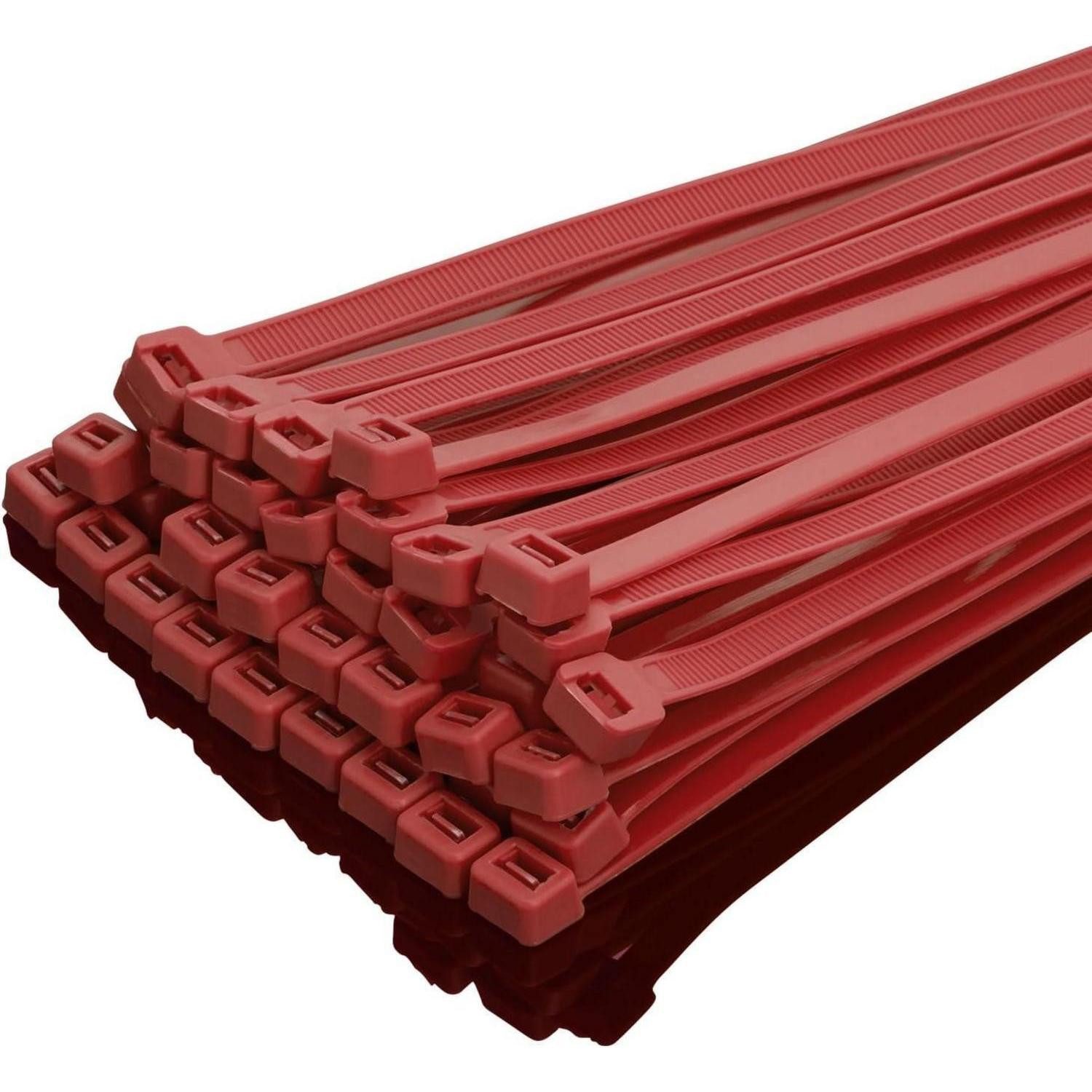 LuxusKollektion Kabelbinder Kabelbinder 350mm x 7,6mm Rosa 50kg Zugfestigkeit