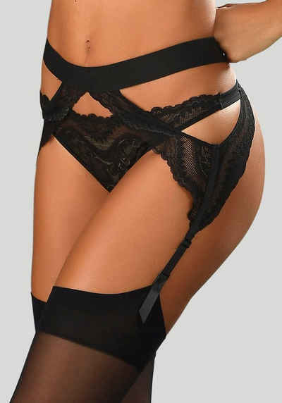 petite fleur gold Strapsgürtel, mit eleganter Spitze, sexy Dessous, Reizwäsche