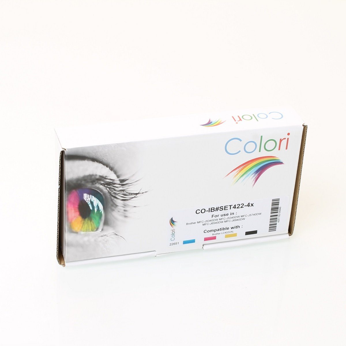Colori Tintenpatrone (Kompatibles Set 4x Druckerpatrone für Brother LC422XL MFC-J5340DW, Colori)