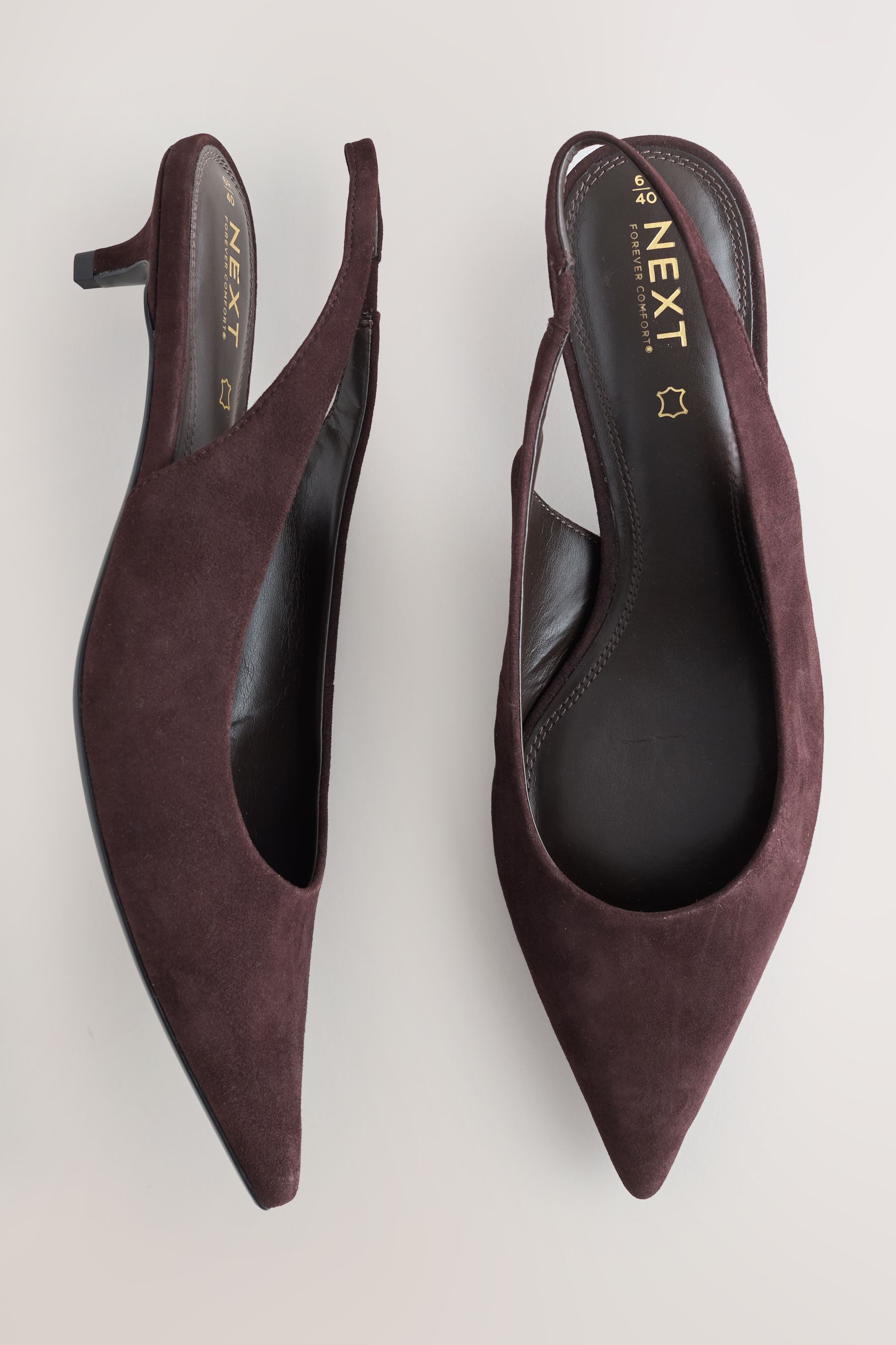 Next Forever Comfort® spitze Slingbacks aus Leder Slingsandale (1-tlg)