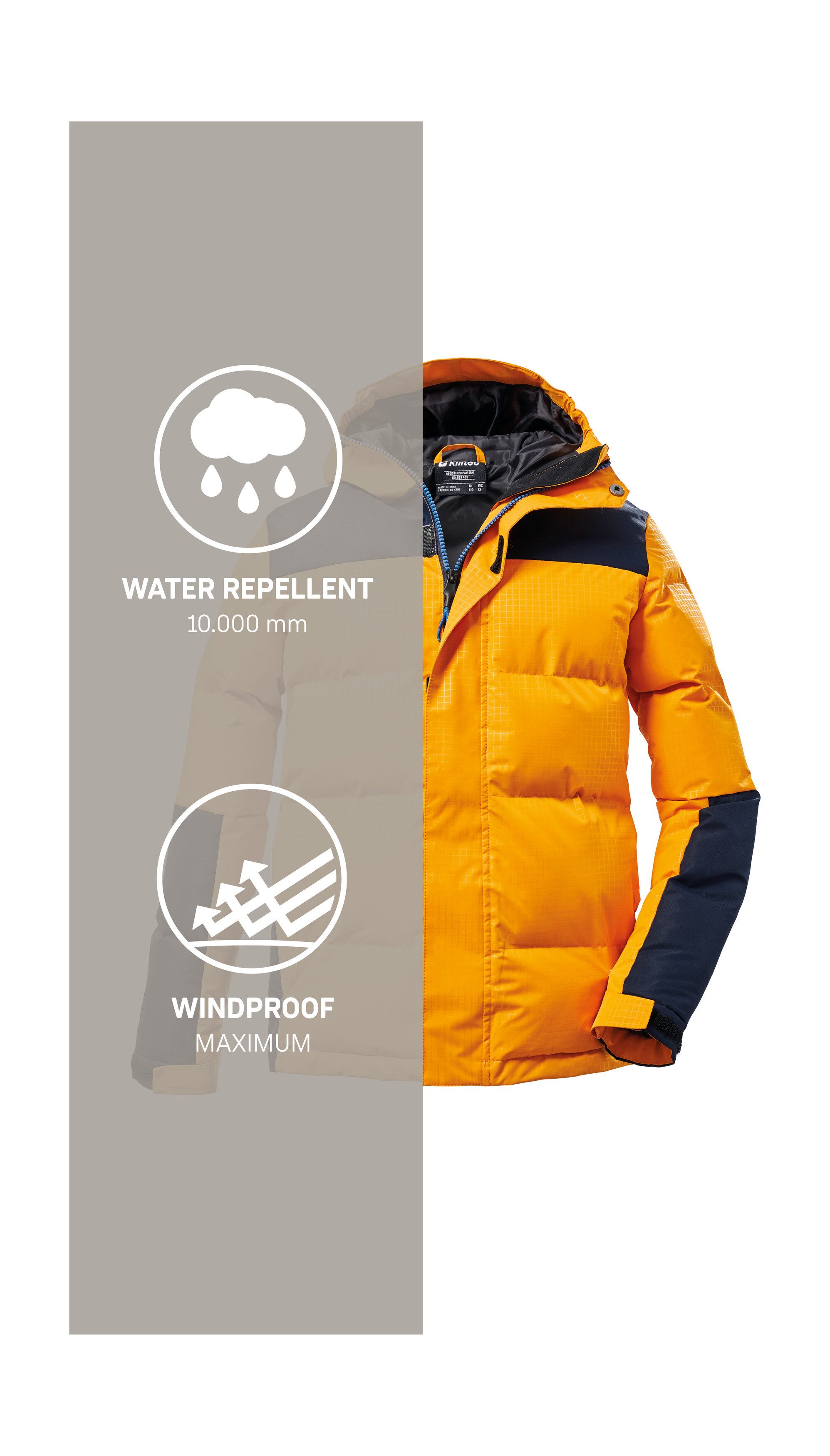 Killtec Steppjacke KOW 31 BYS QLTD JCKT Kinder Winterjacke, gefüttert, wind- und wasserabweisend, atmungsaktiv