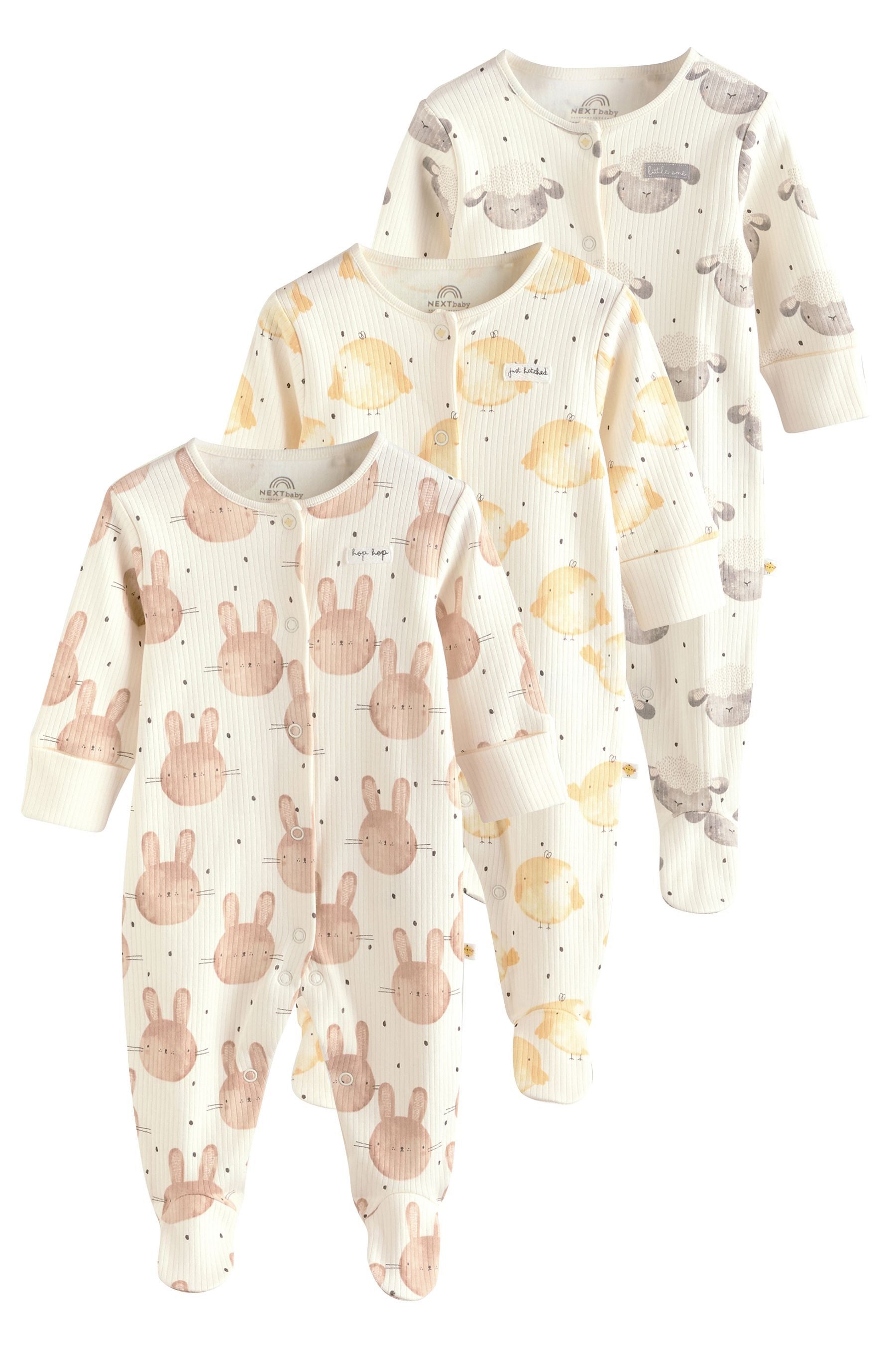Next Schlafoverall Oster-Baumwollstrampler, 3 Stk. (3-tlg) günstig online kaufen
