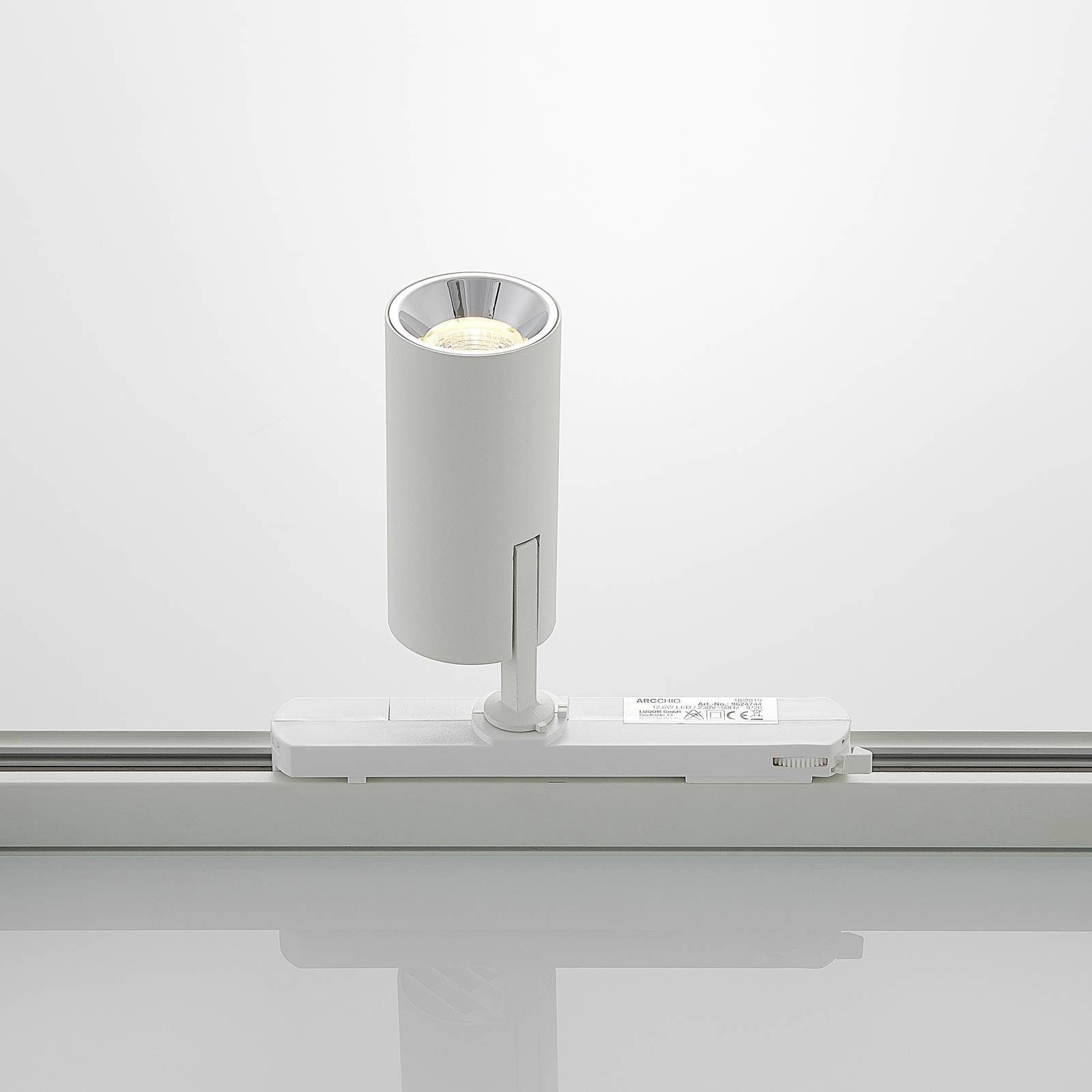 Arcchio Schienensystem-Leuchten Vedro, 20.7 weiß, Kunststoff, cm, Modern, Aluminium, Leuchtmittel inkl