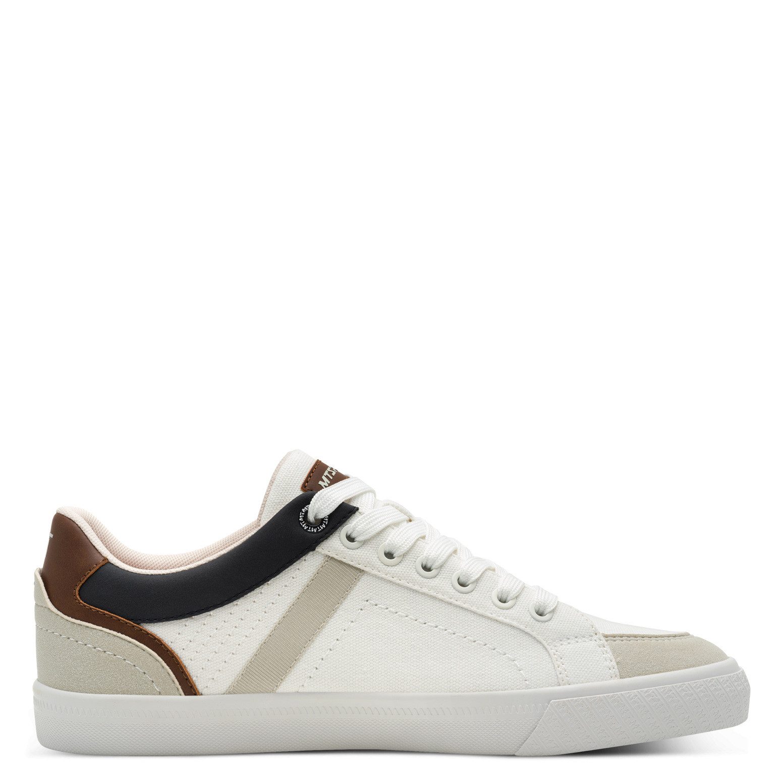MARCO TOZZI Plateausneaker, Freizeitsch, Halbschuh, Schnürschuh mit Perforierung und Ziernähten