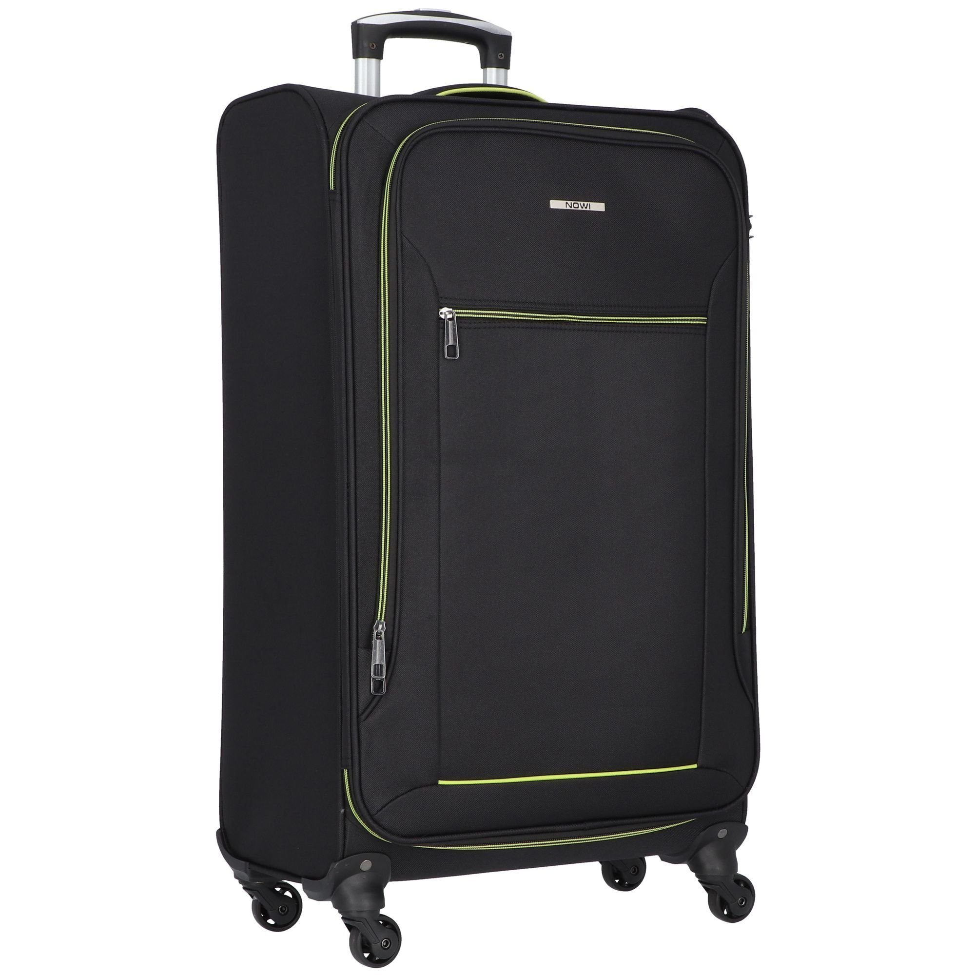 NOWI Weichgepäck-Trolley Sevilla, 4 Rollen, Polyester sz-lime