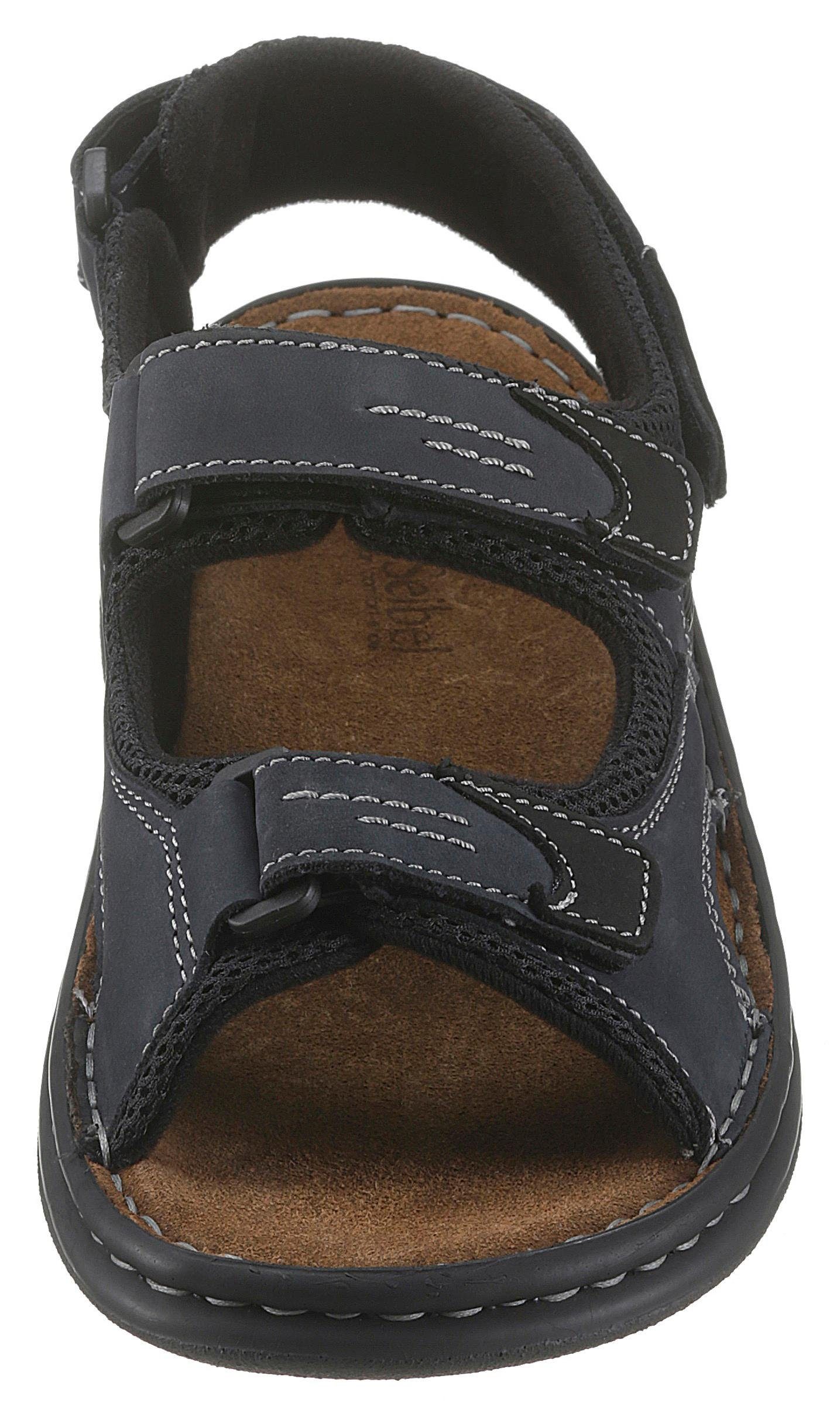 Josef Seibel FRANKLYN Sandale, Sommerschuh, Klettschuh, Freizeitsandale, mit Kontrastnähten