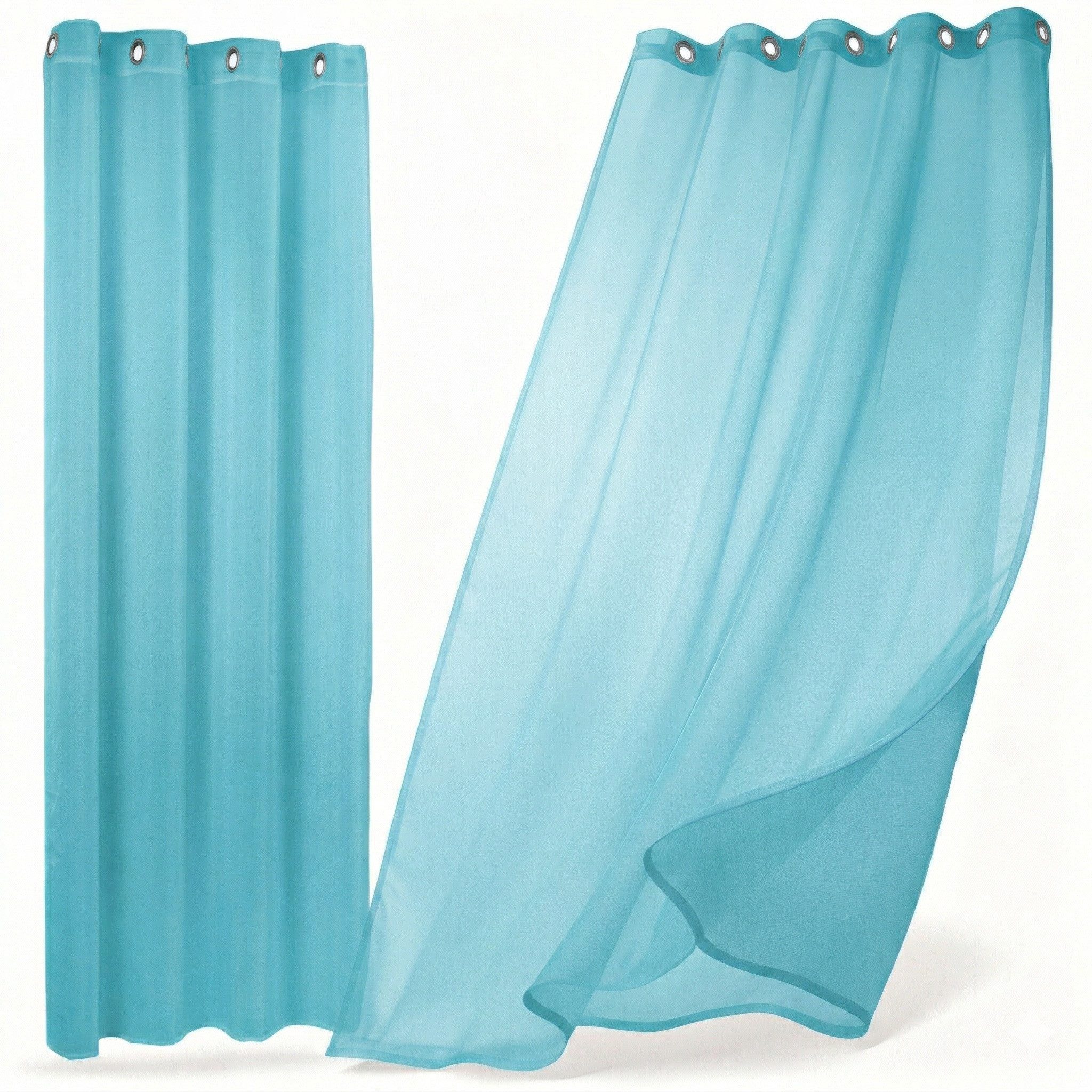 Beautex Gardine transparent Dolly, wählbar mit Kräusel- und Ösen- Aufhängung (2 St), Ösen, transparent
