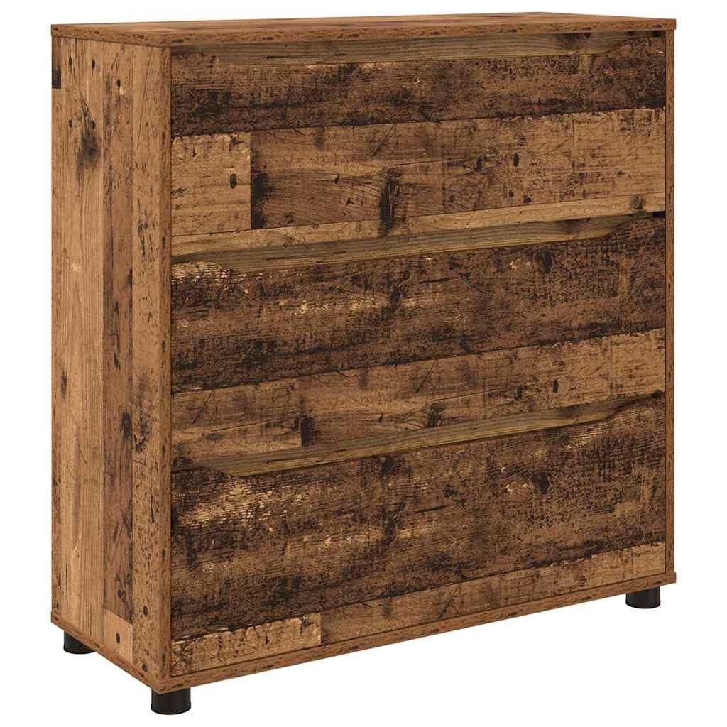 vidaXL Mehrzweckschrank Aufbewahrungsschrank Altholz 80 x 31 x 81 cm Holzwerkstoff (1-St)