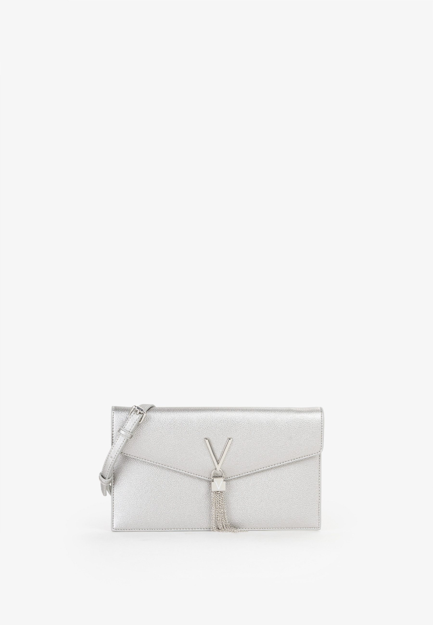VALENTINO BAGS Umhängetasche LUXE, Damen Schultertasche, Clutch mit Zierkette als Umhängeriemen