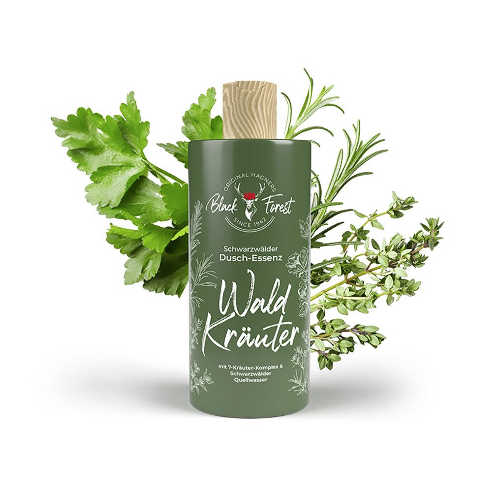 Original Hagners Black Forest Duschgel Dusch-Essenz Waldkräuter