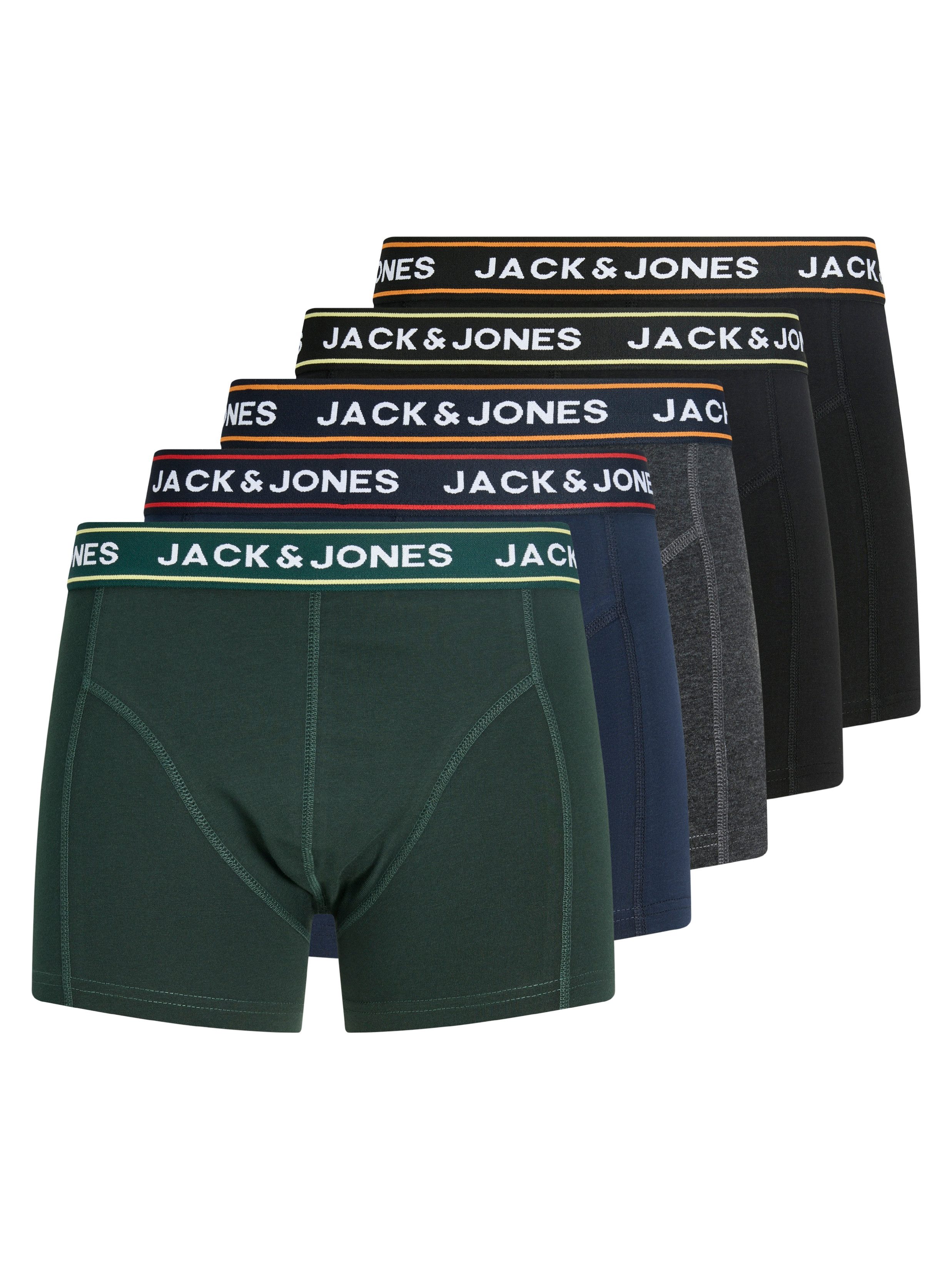Jack & Jones Trunk JACMAX SOLID TRUNKS 5 PACK BTW (Packung, 5-St) Baumwollmischung