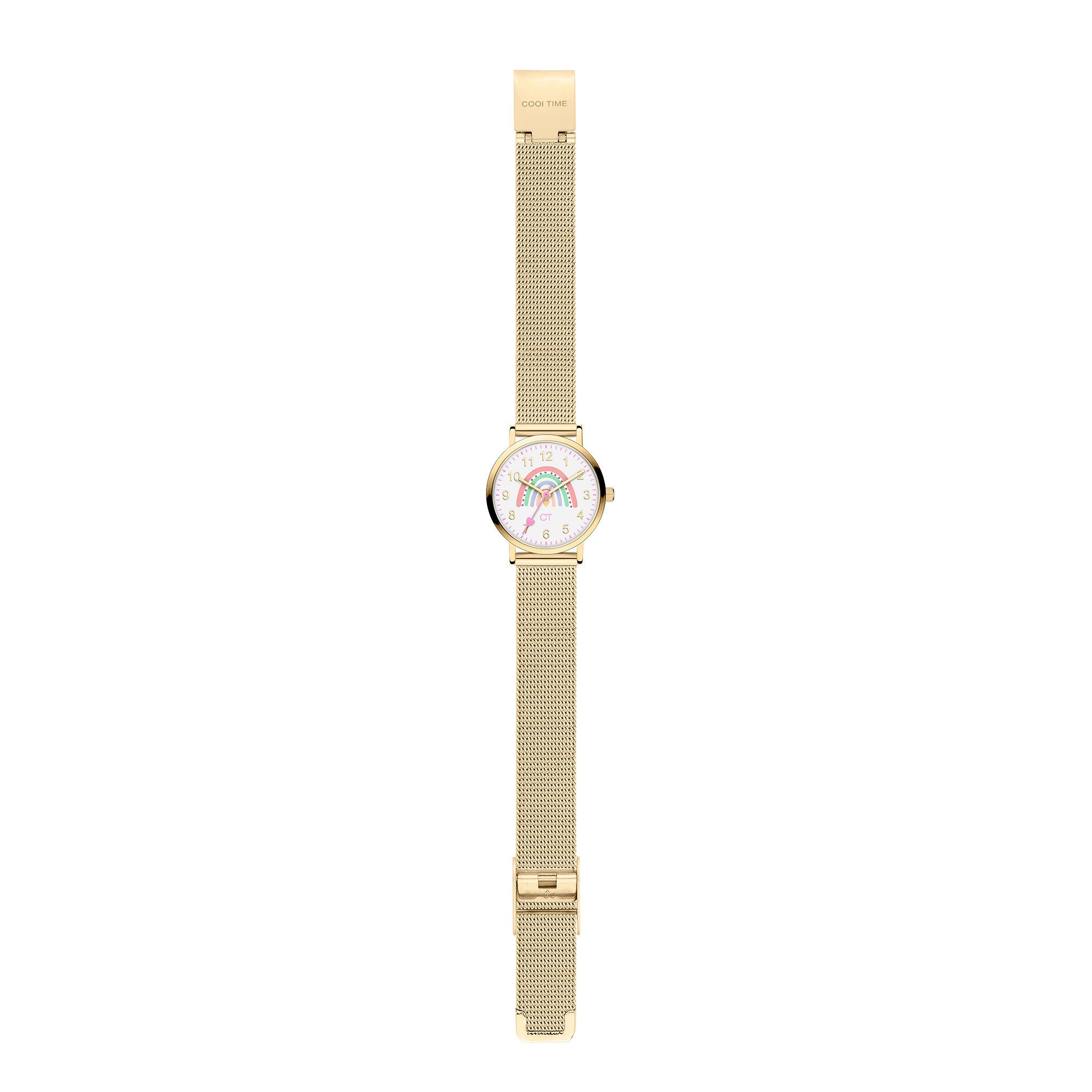 COOL TIME Quarzuhr The Cool Rainbow CT-0058-MQ, Armbanduhr, Edelstahlarmband, Kinderuhr, Mädchen, analog
