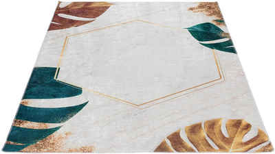 Teppich »Caimas 2992«, Sehrazat, rechteckig, Höhe 5 mm, waschbar, weiche Microfaser, Wohnzimmer