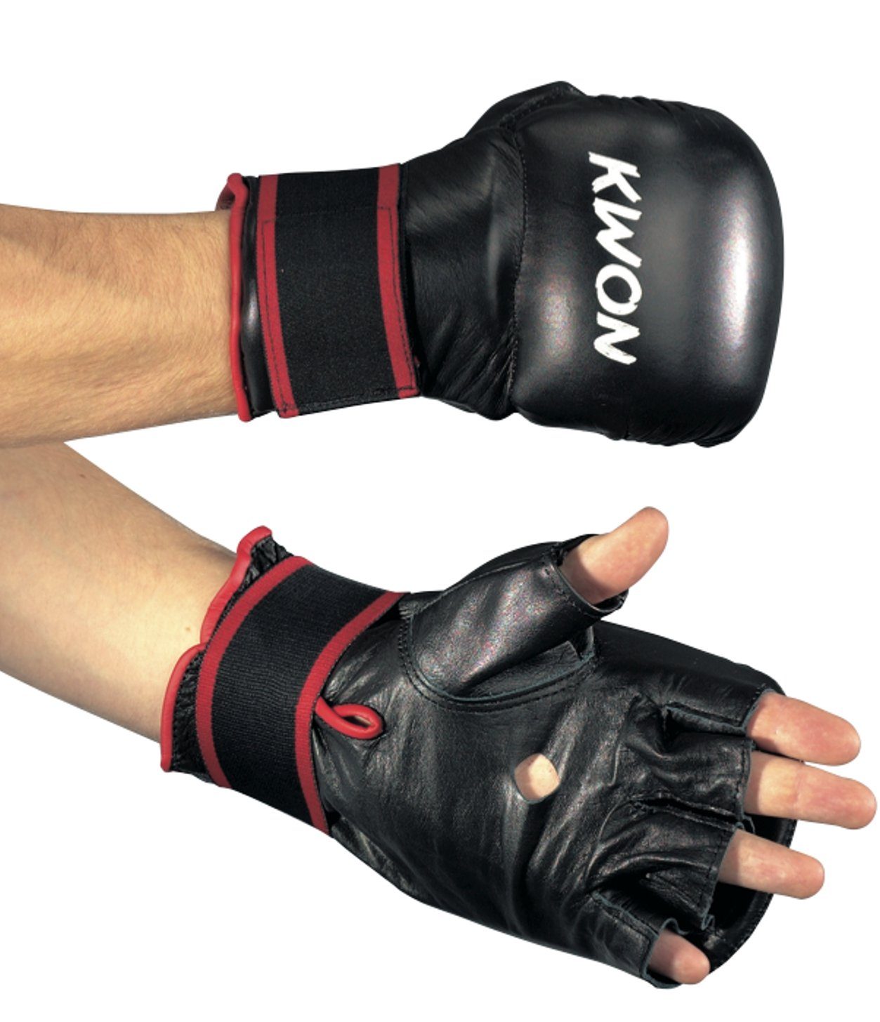 Sandsackhandschuhe Boxhandschuhe MMA, Handschuhe Virtus KWON Handschutz (Echtes Leder, Handschützer Leder Boxsackhandschuhe, SV Kampfsport Faustschutz Maga Klettverschluss), Selbstverteidigung Krav Schlagpolster