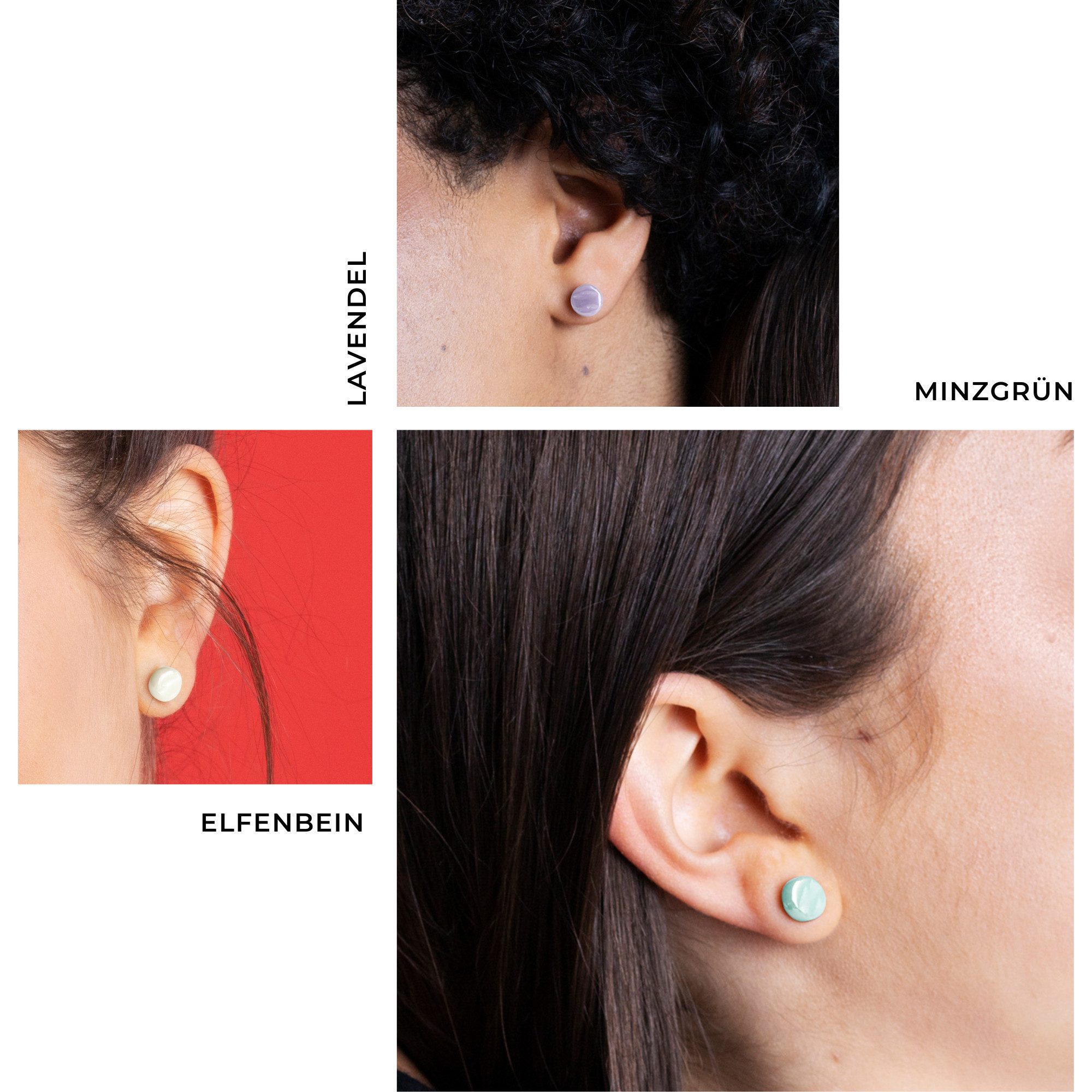 ALEXASCHA Ohrstecker-Set Runde Ohrstecker 3er Set günstig online kaufen