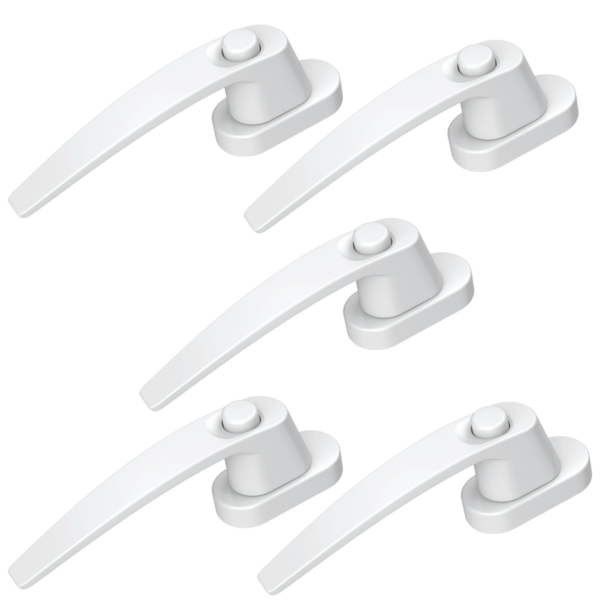 Fenstergriff Fenstergriff mit Druckknopfsicherung