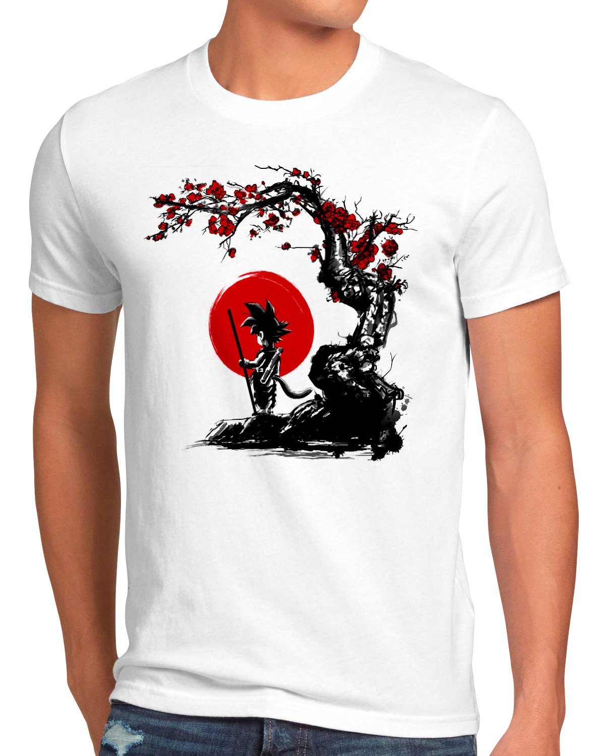 style3 Print-Shirt Herren T-Shirt Dragon Sunset super dragonball z gt songoku breakers the kakarot