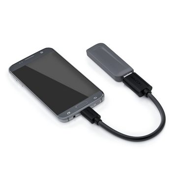 deleyCON deleyCON 0,2m USB C OTG Adapter Kabel USB 2.0 USB-C zu USB-A Buchse Smartphone-Adapter